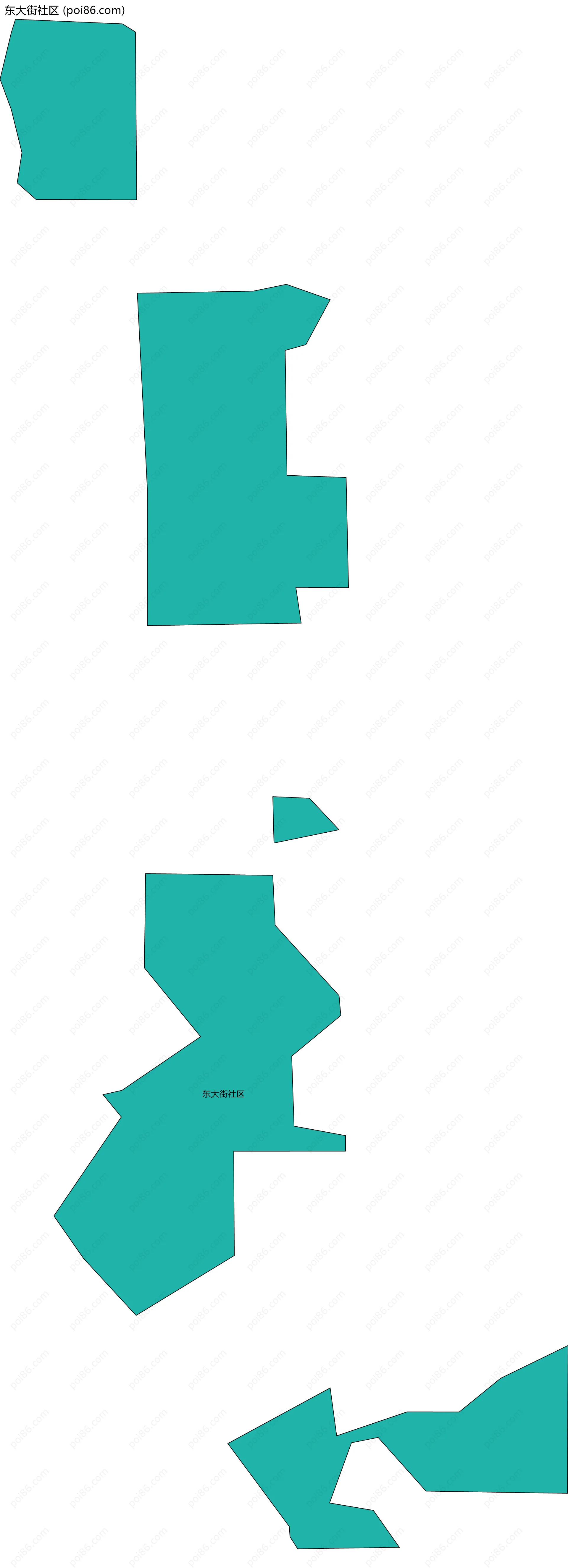 东大街社区边界地图