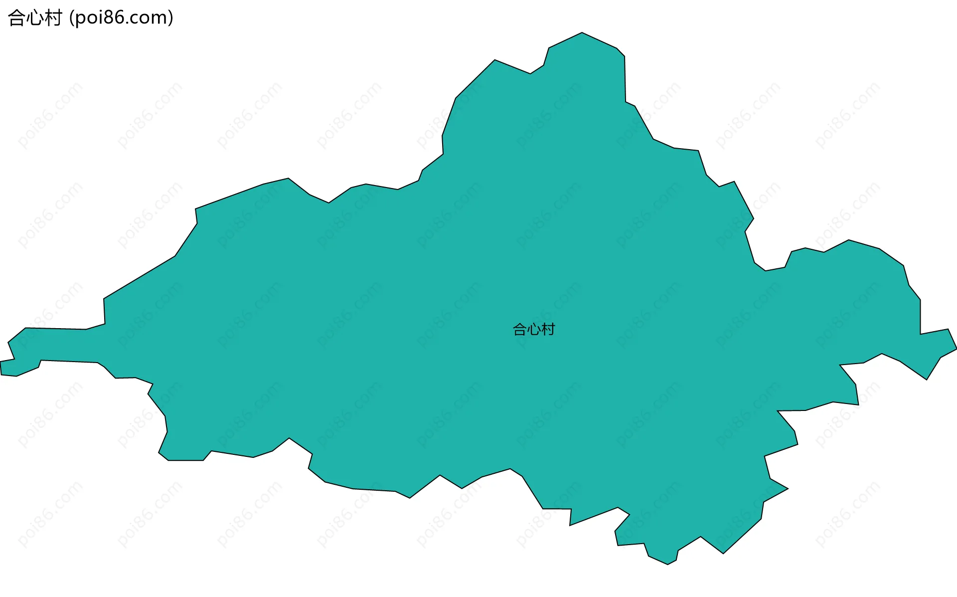合心村边界地图
