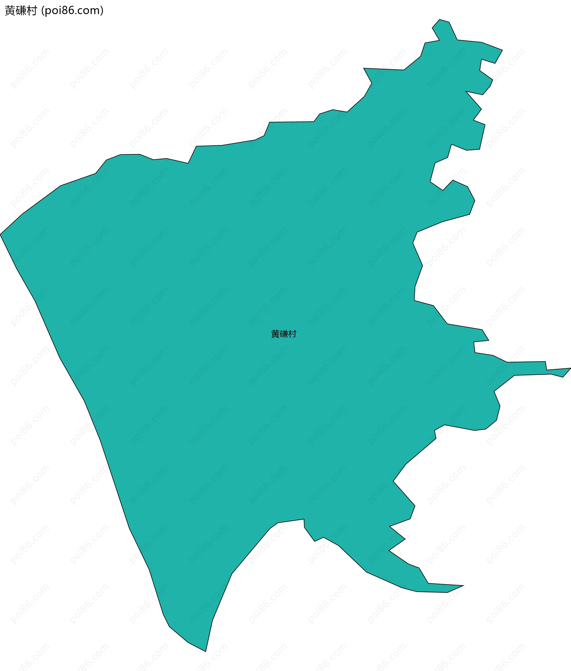 黄磏村边界地图
