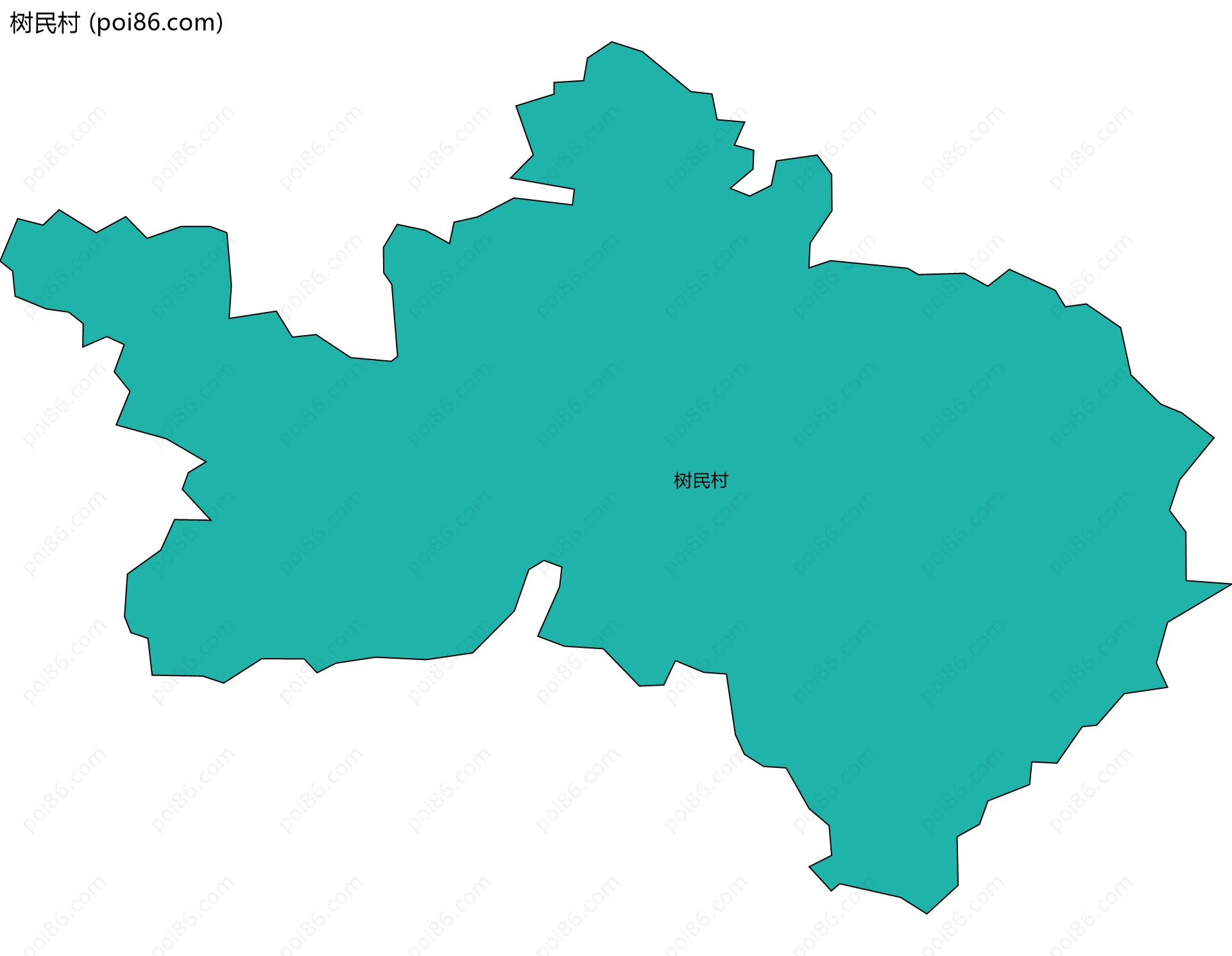 树民村边界地图