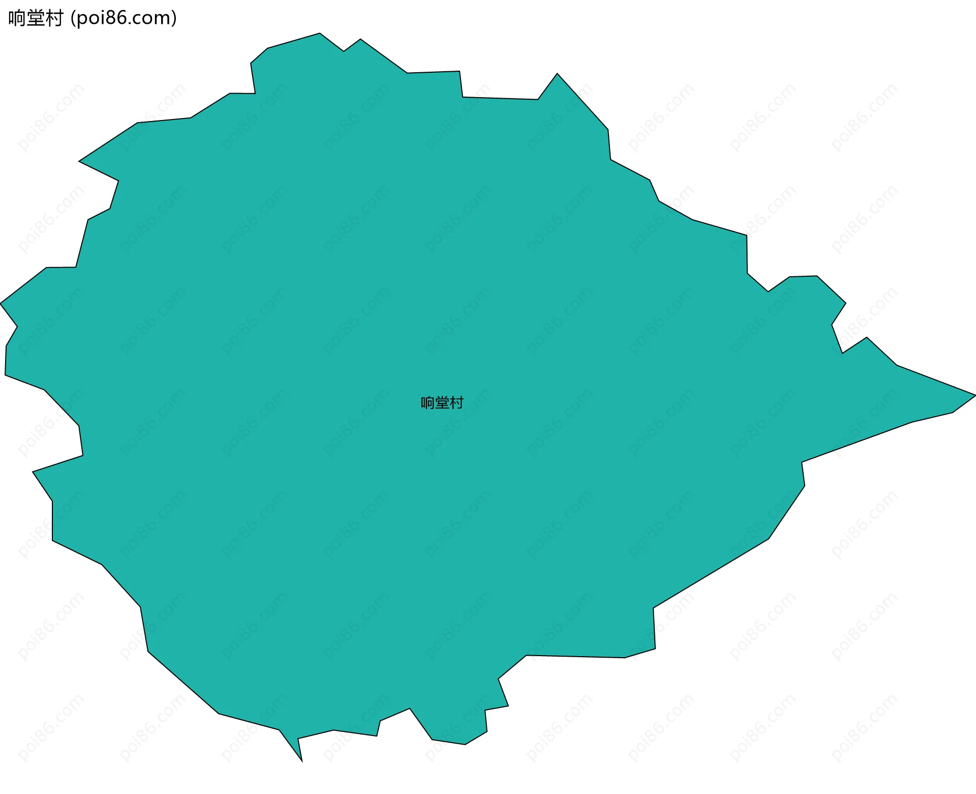 响堂村边界地图