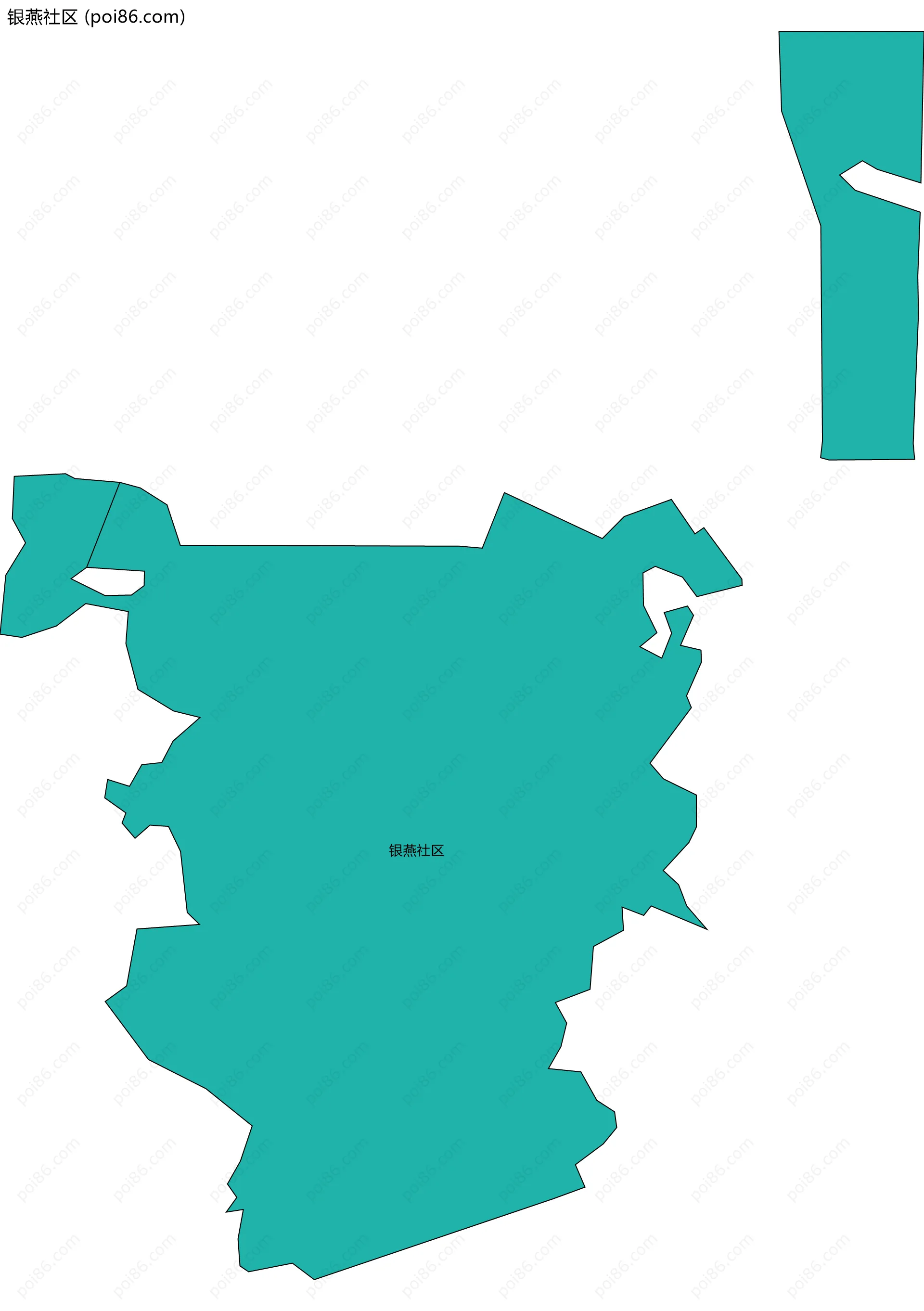 银燕社区边界地图