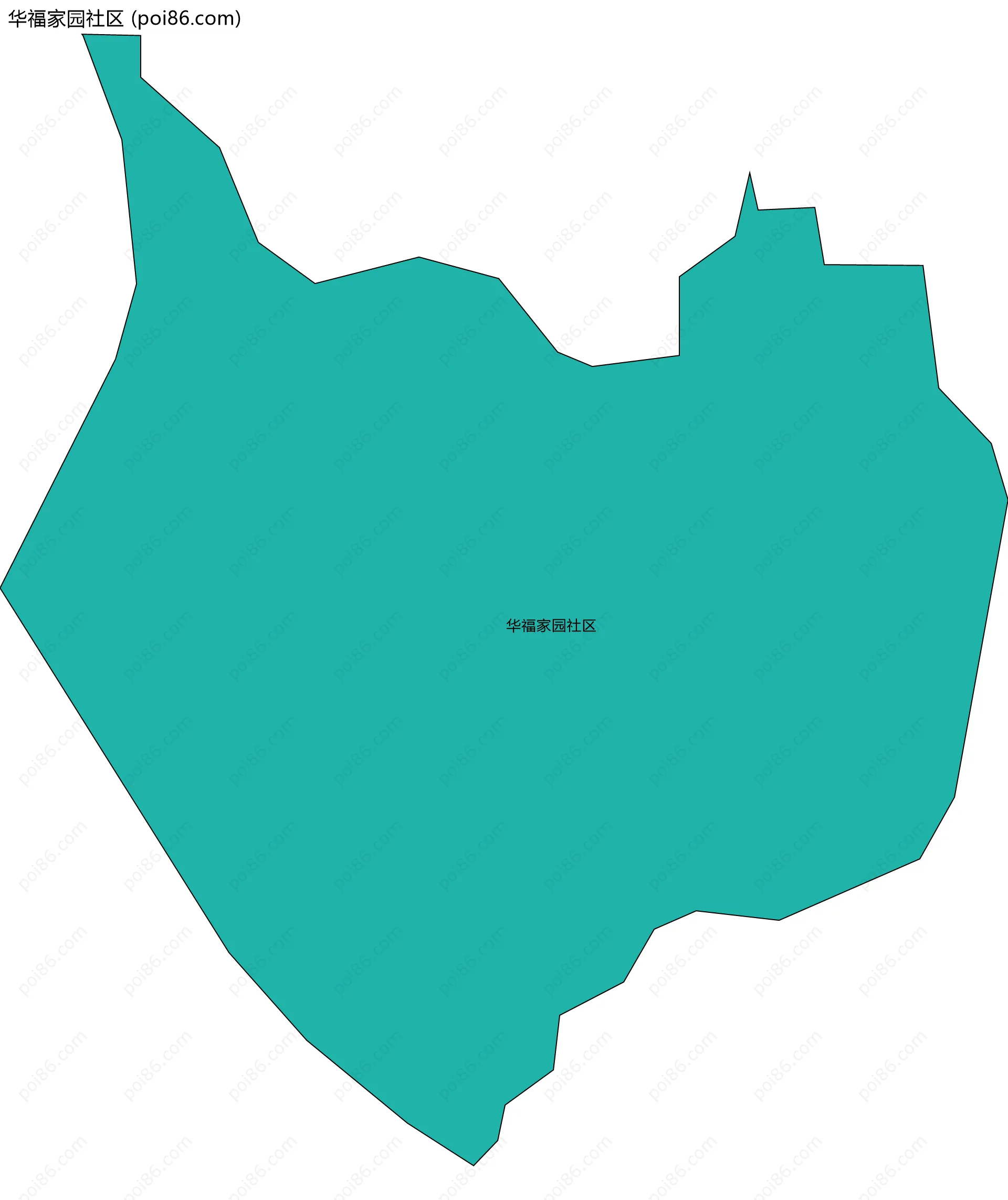 华福家园社区边界地图