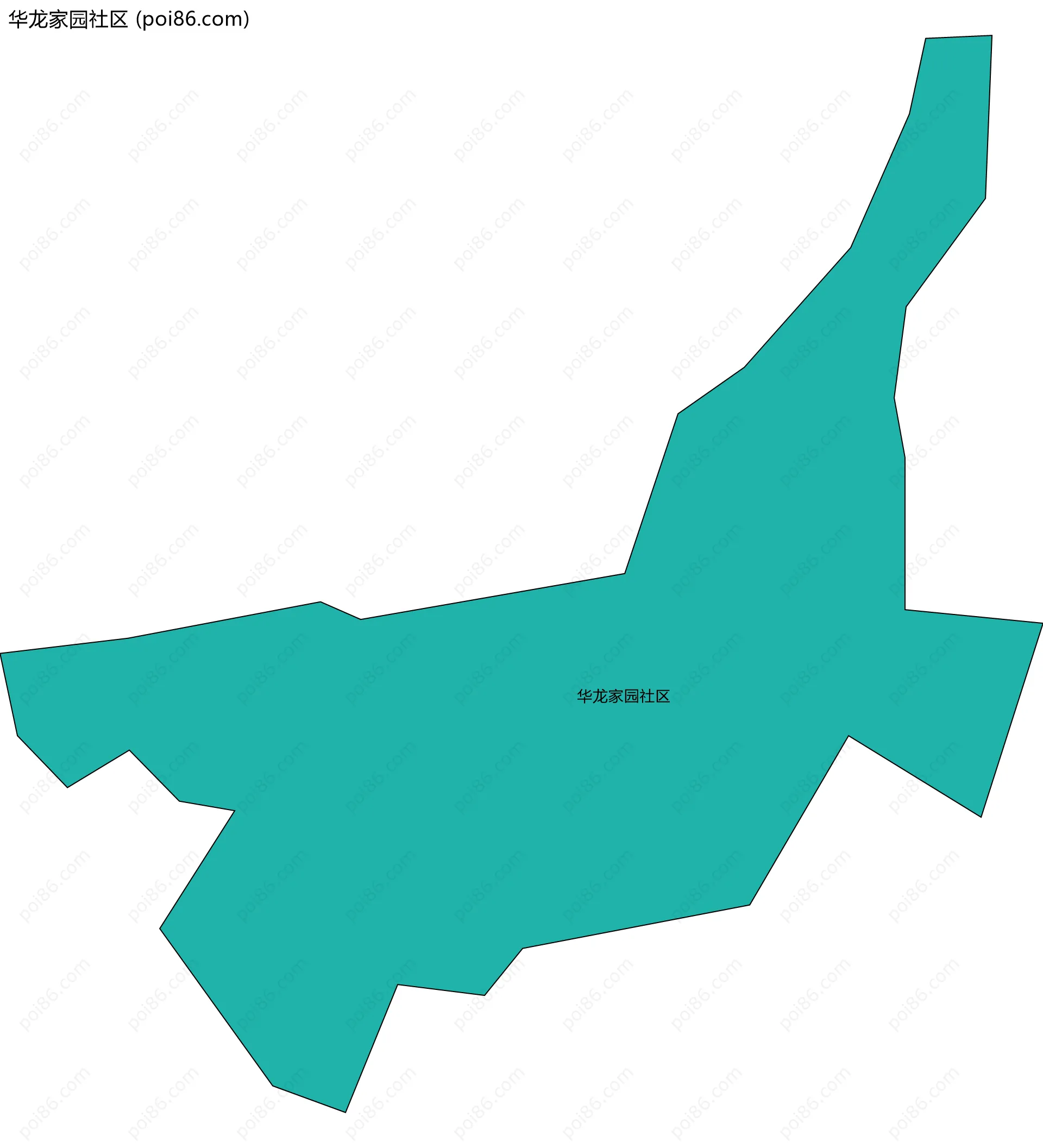 华龙家园社区边界地图