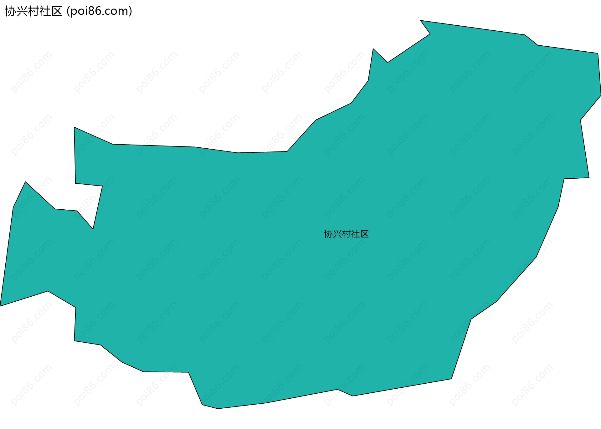 协兴村社区边界地图