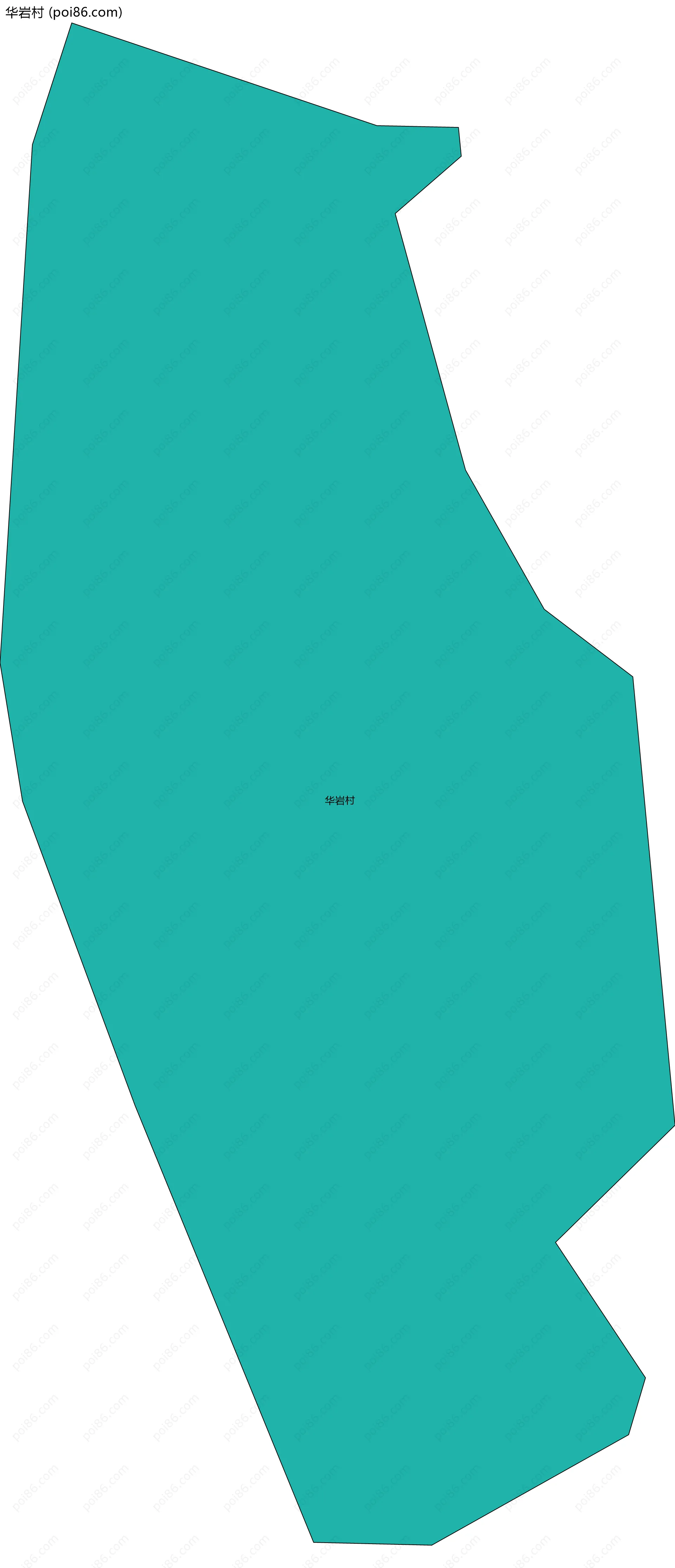 华岩村边界地图