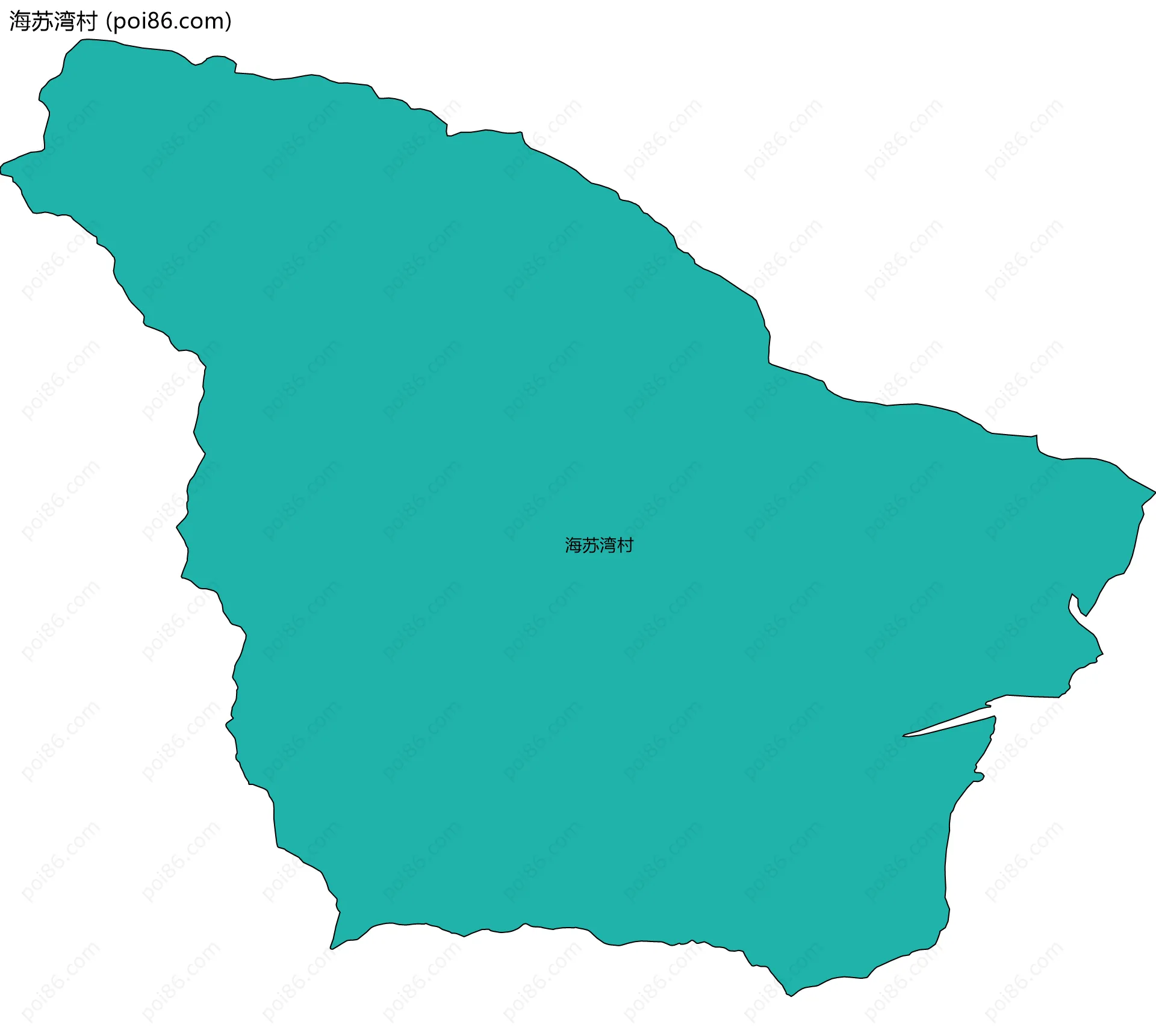 海苏湾村边界地图