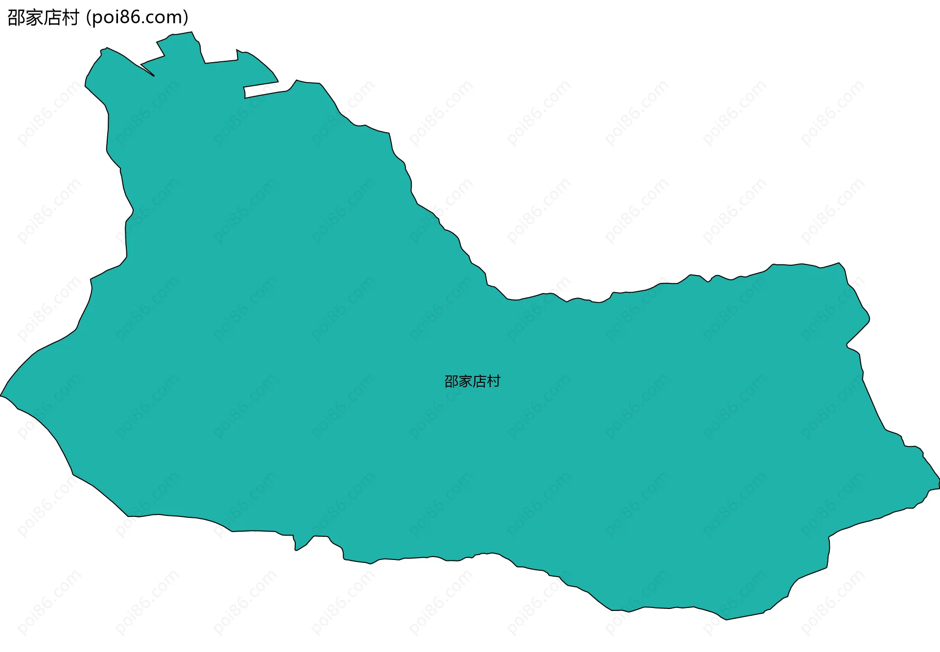 邵家店村边界地图