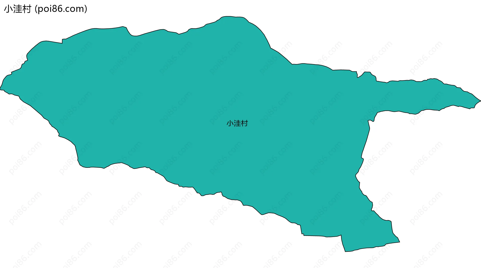 小洼村边界地图