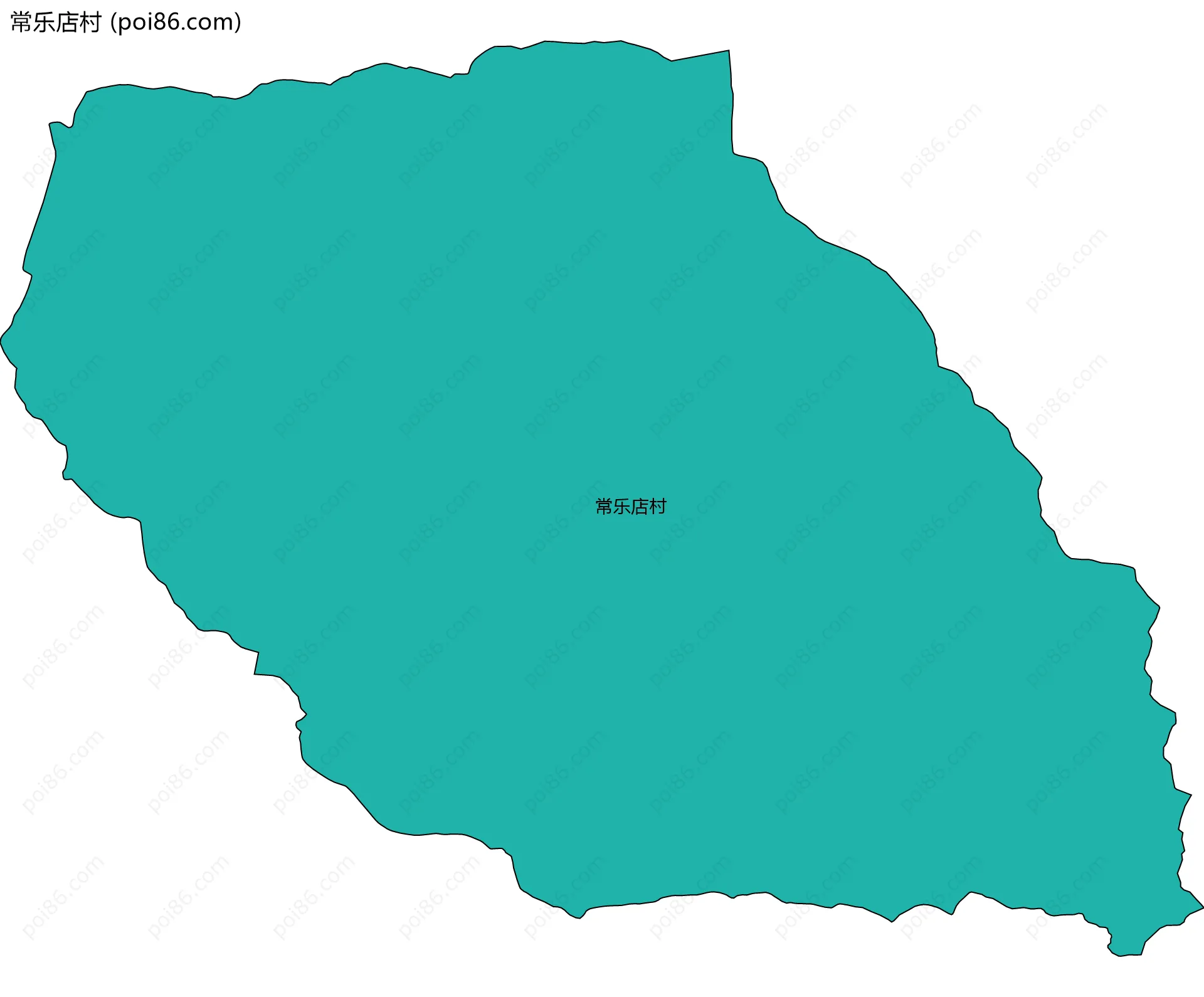 常乐店村边界地图