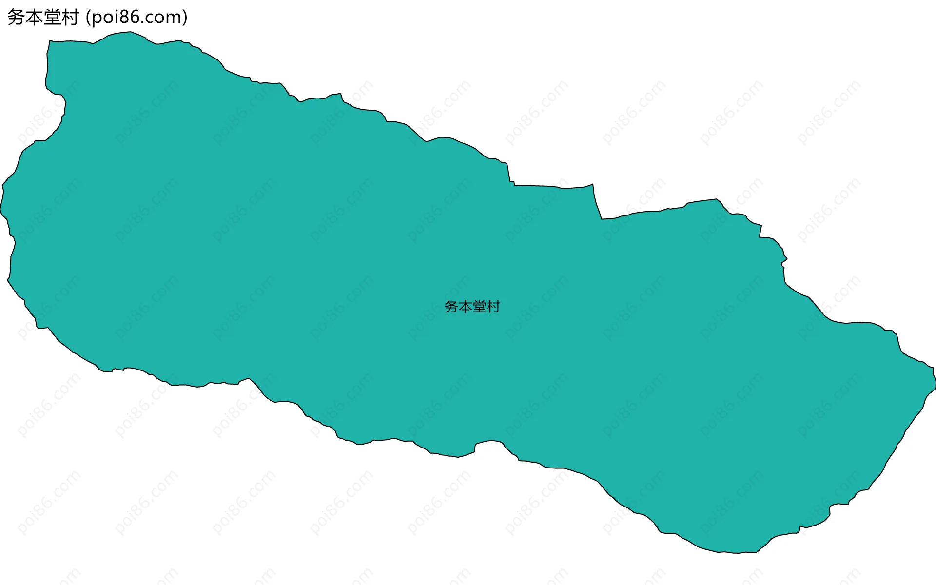 务本堂村边界地图