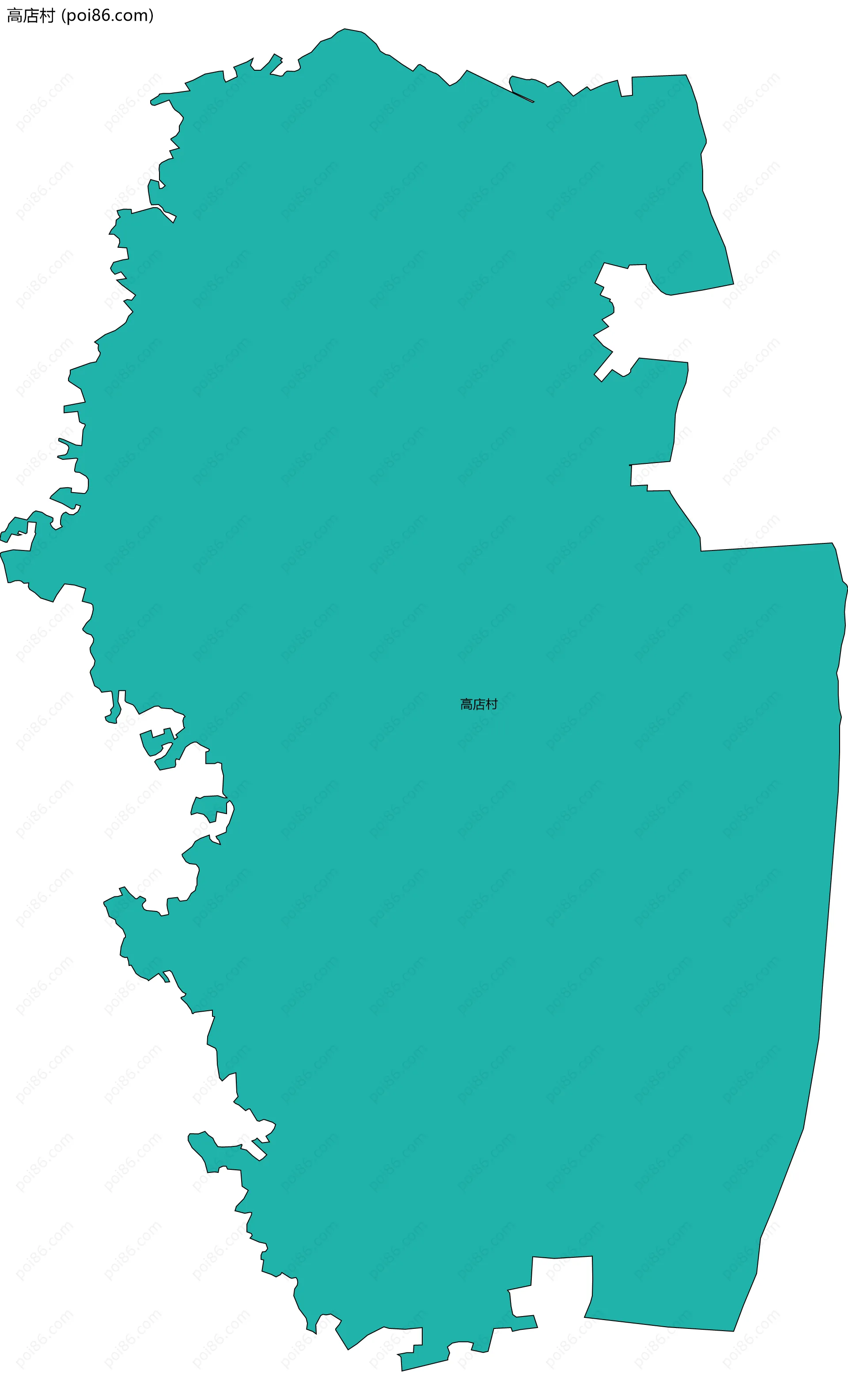 高店村边界地图