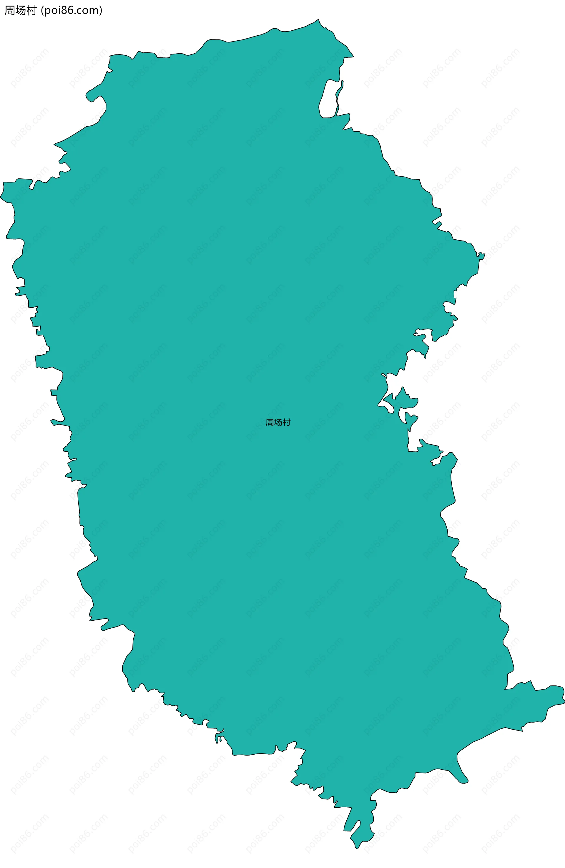 周场村边界地图