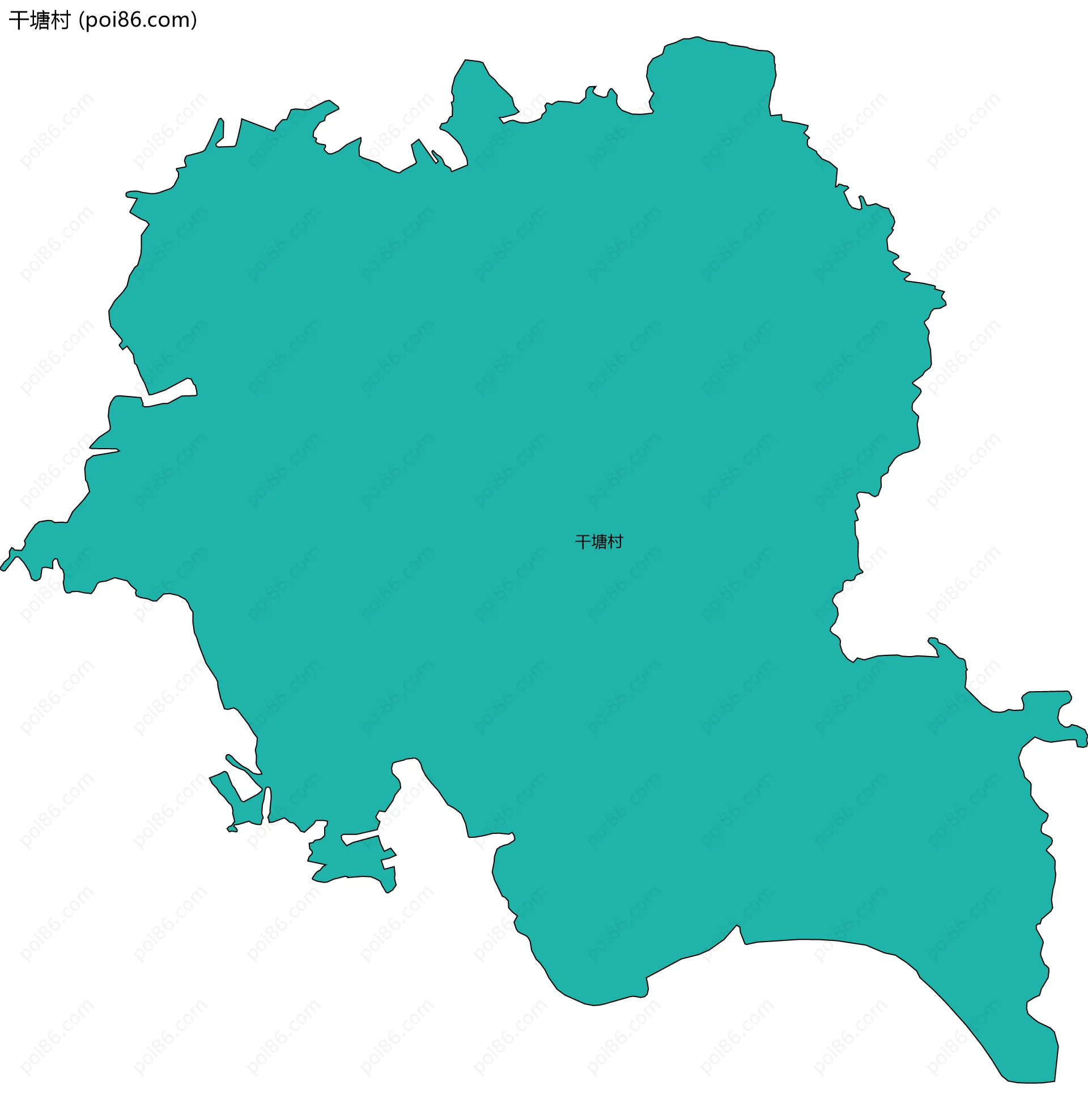 干塘村边界地图