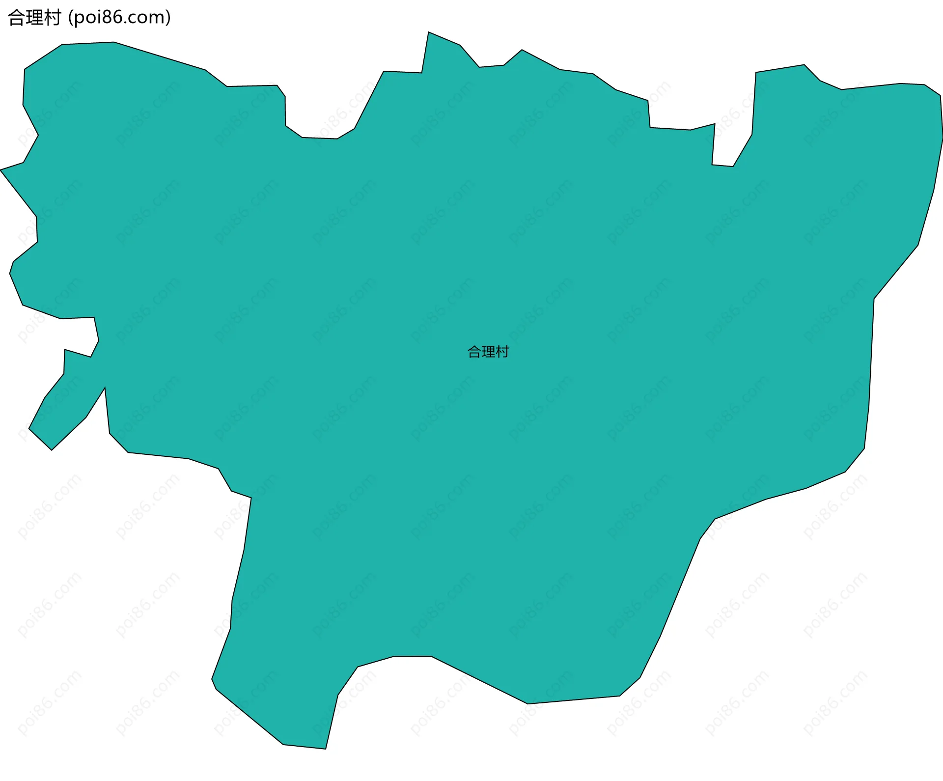 合理村边界地图