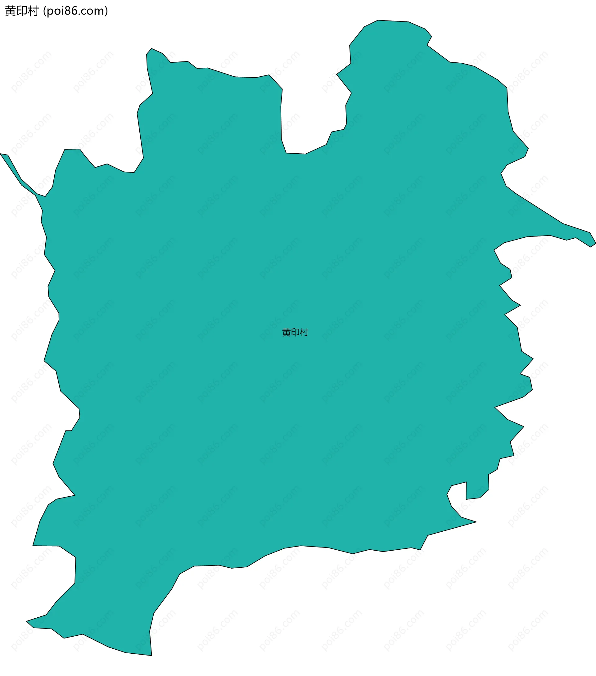 黄印村边界地图