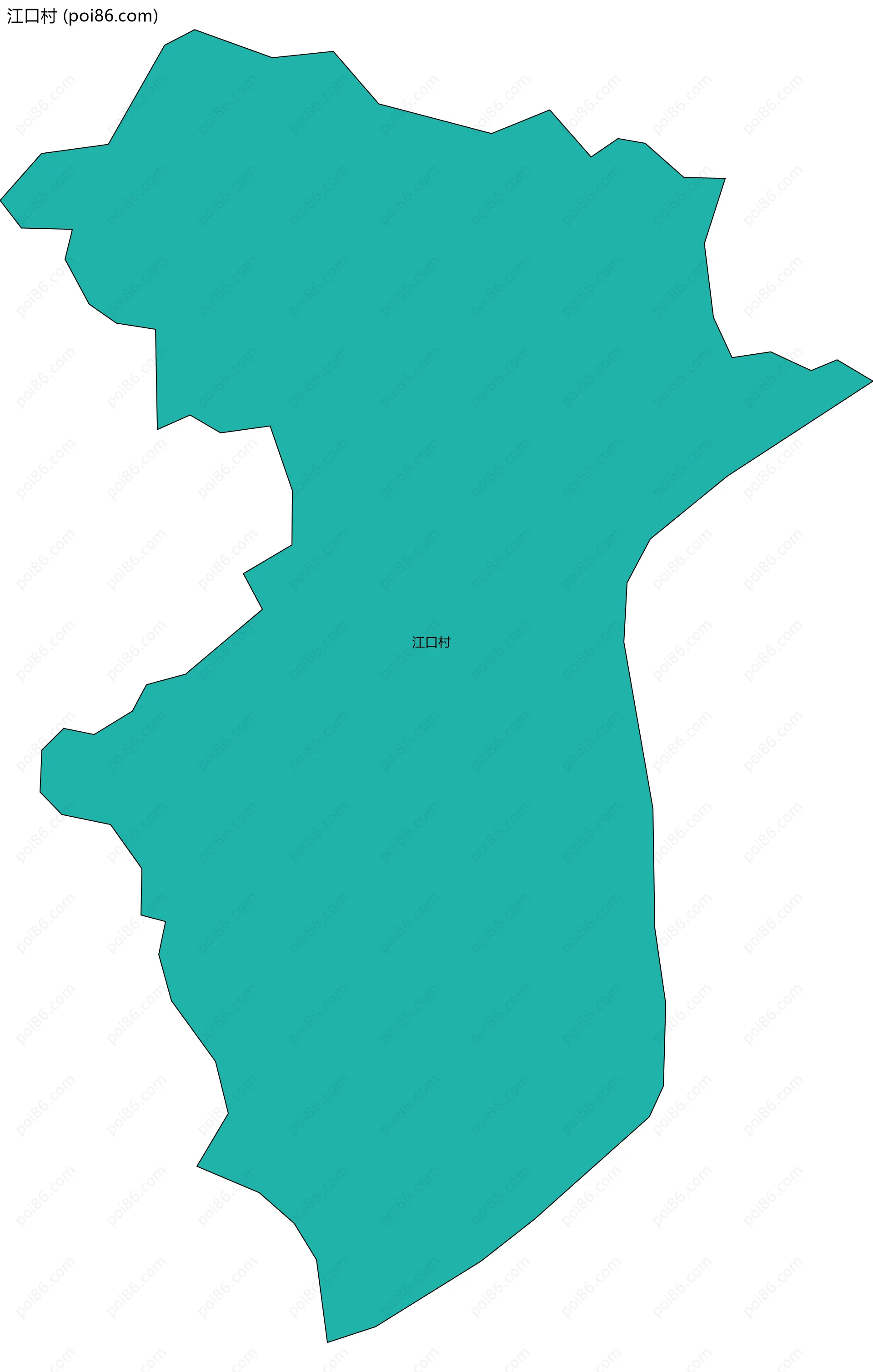 江口村边界地图