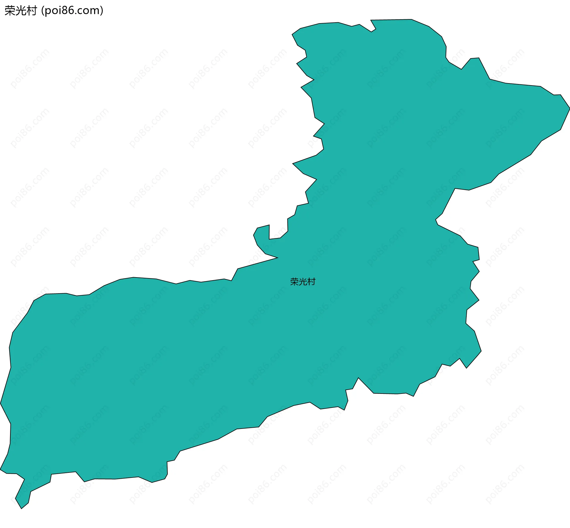荣光村边界地图