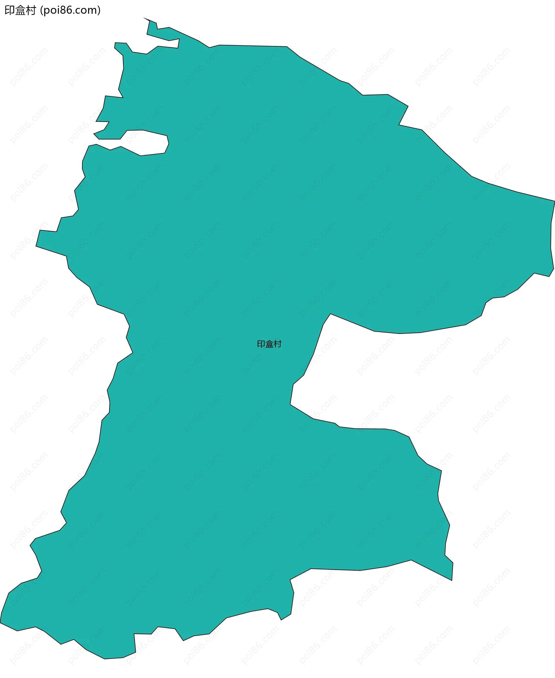 印盒村边界地图