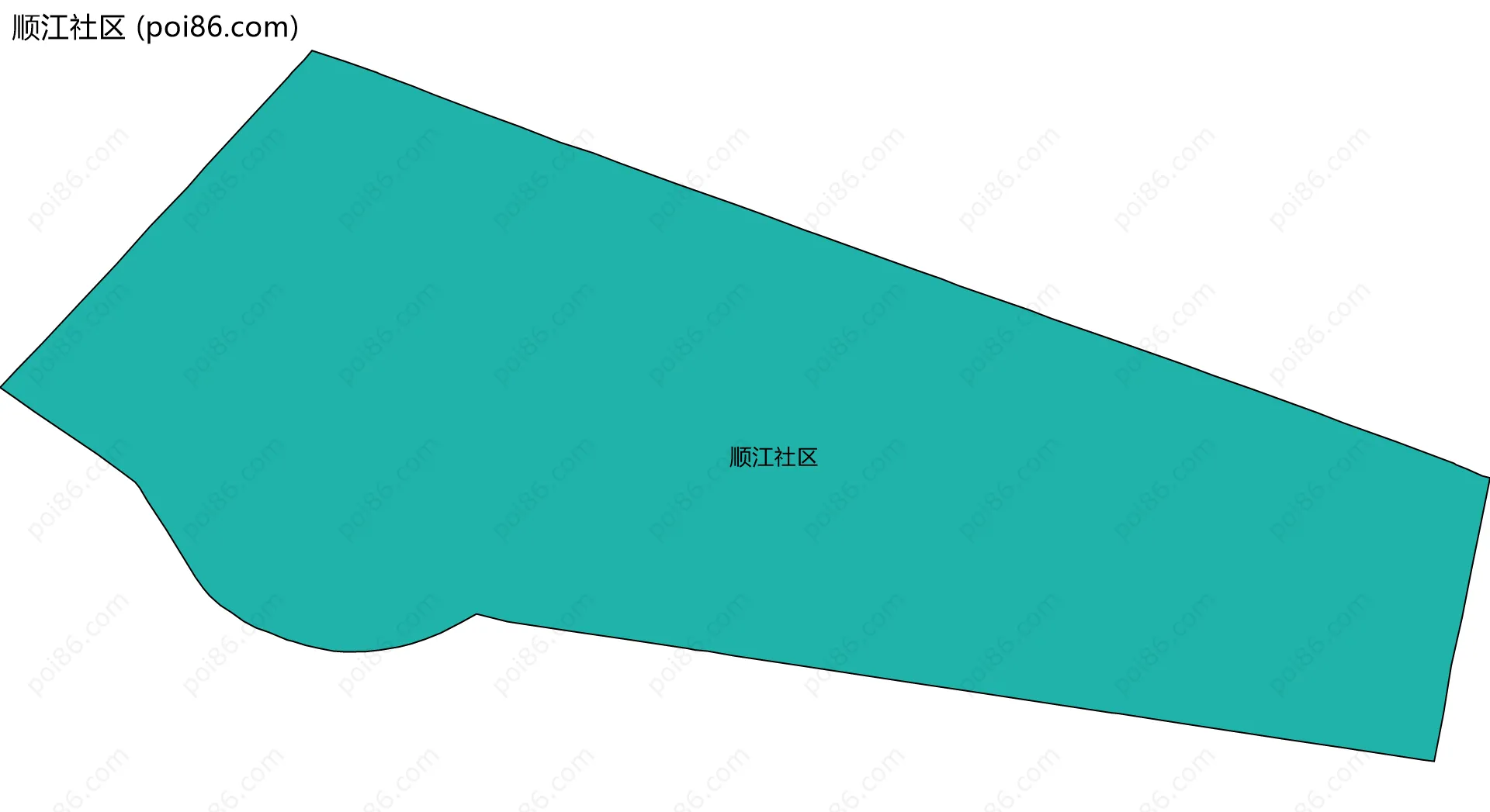 顺江社区边界地图