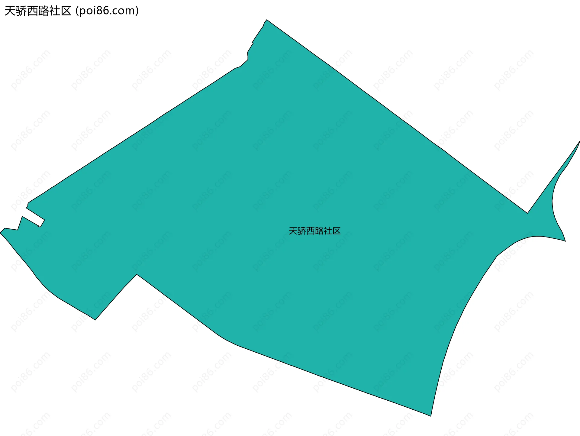 天骄西路社区边界地图