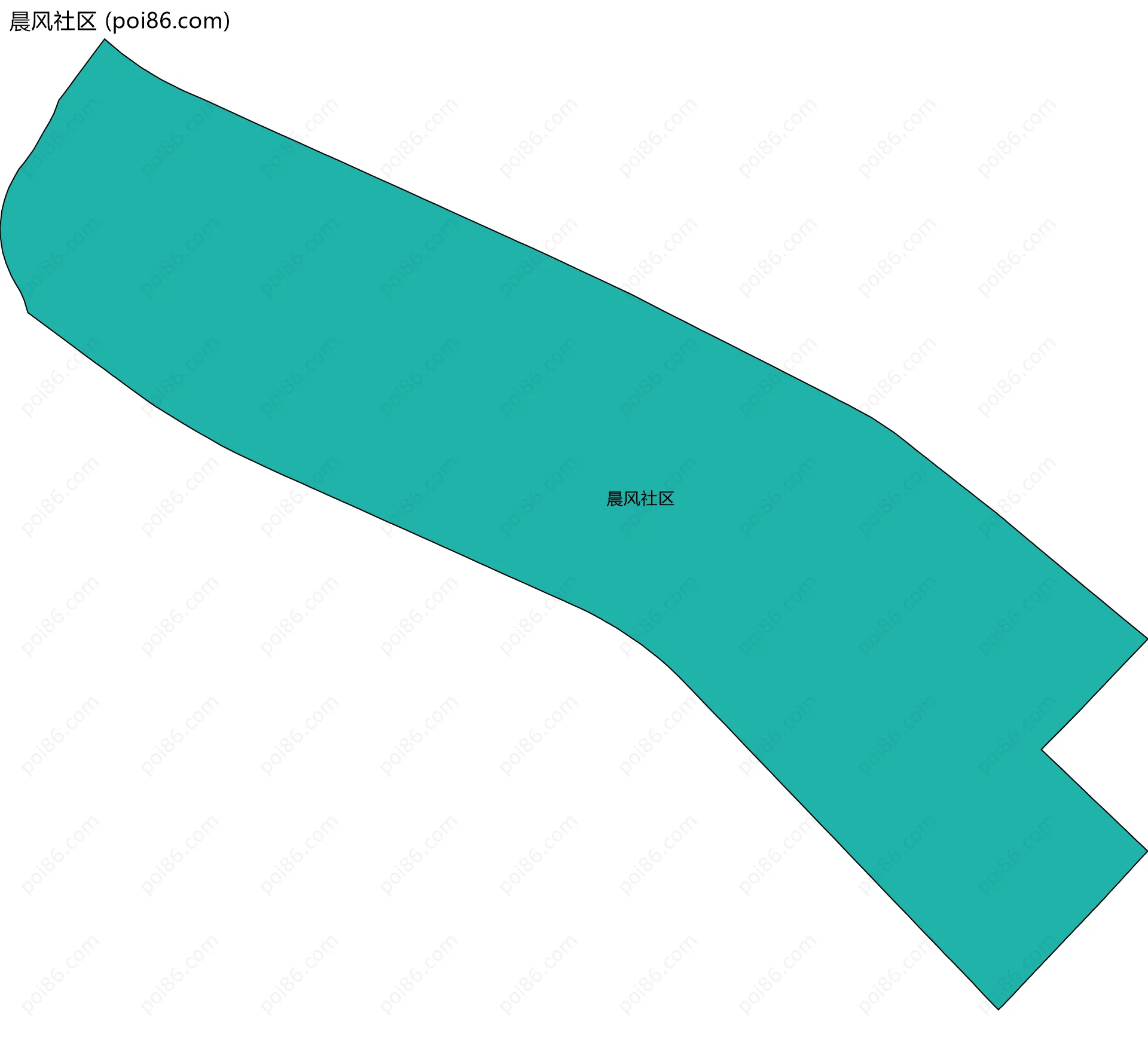 晨风社区边界地图