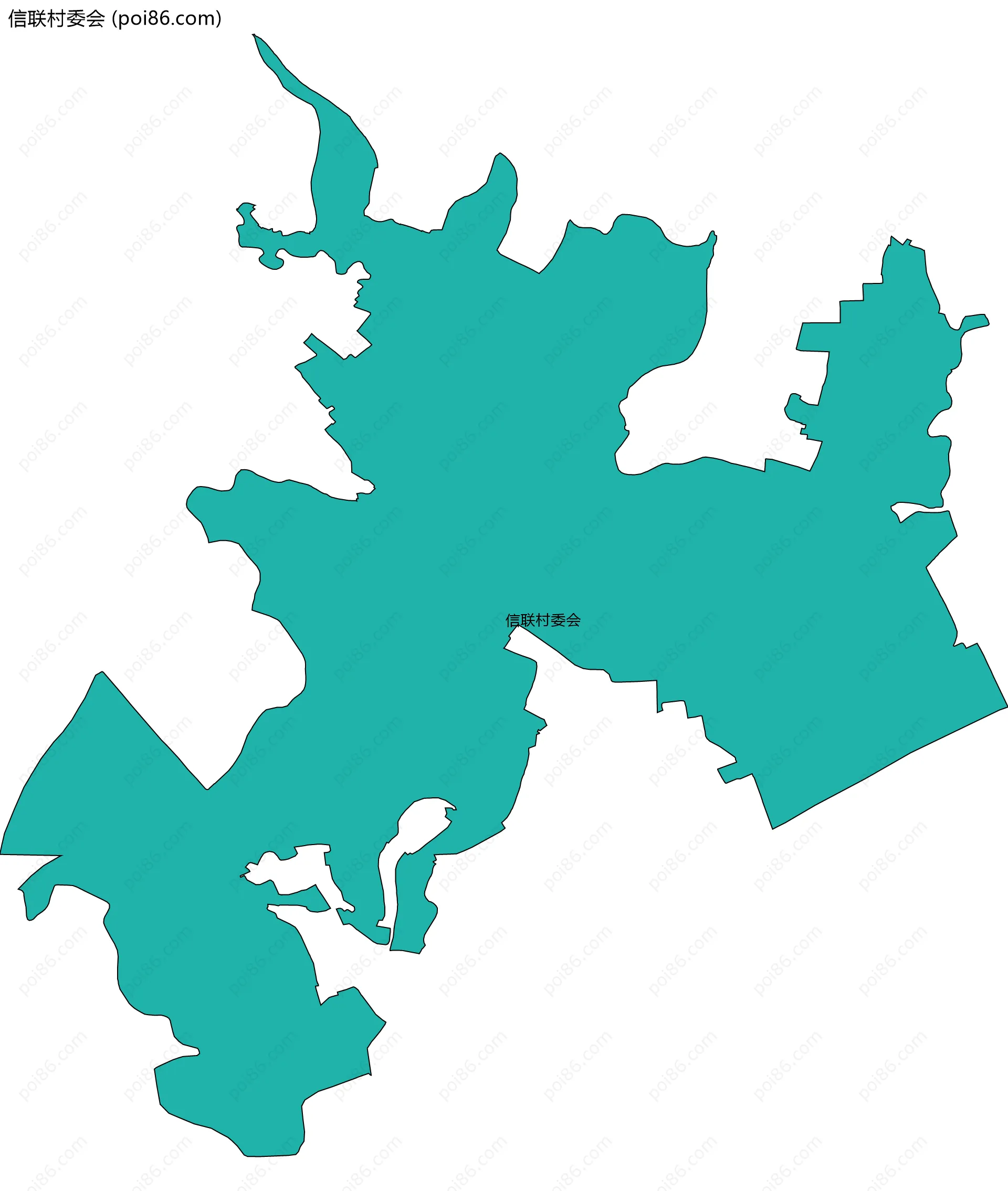 信联村委会边界地图