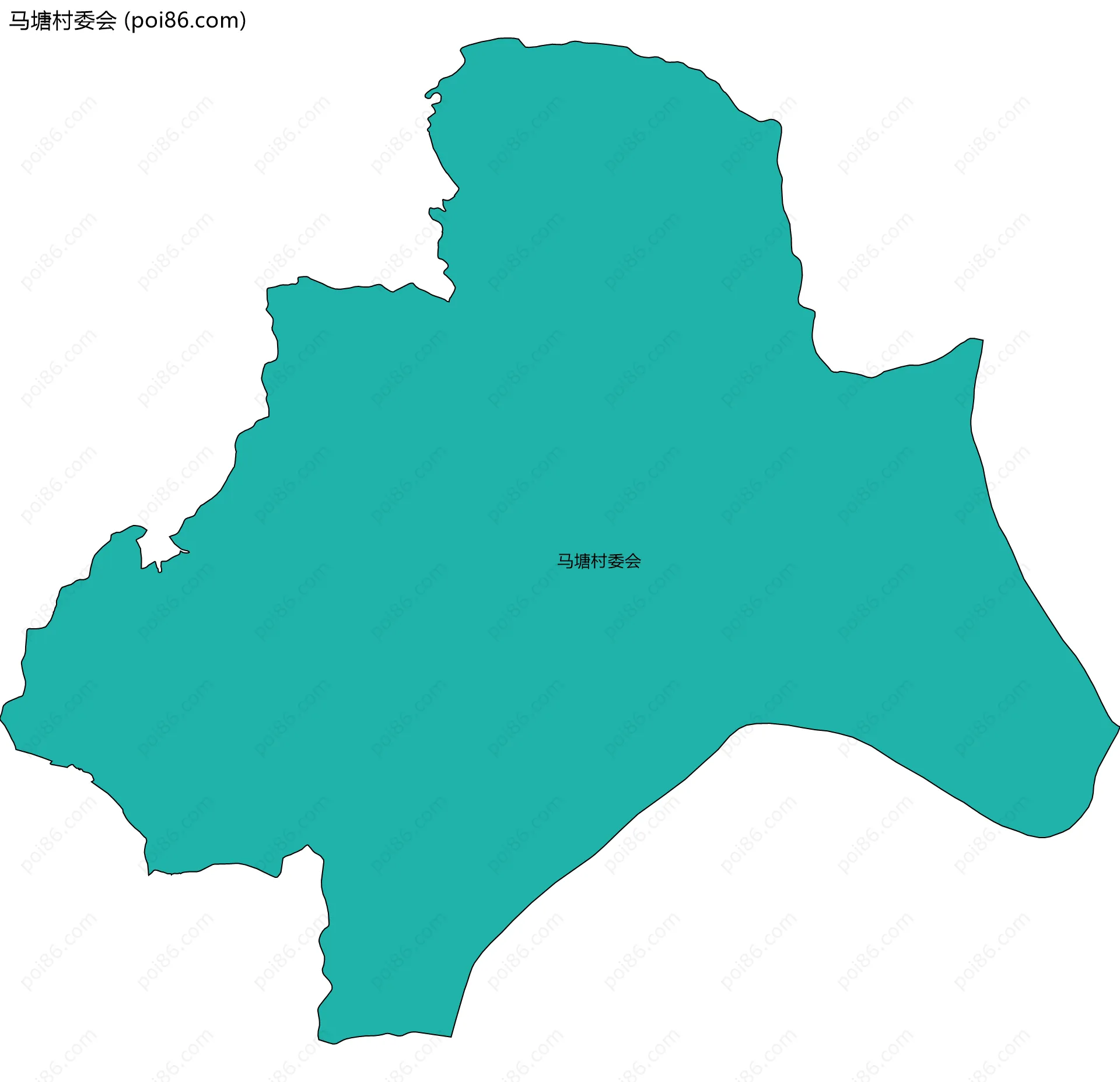 马塘村委会边界地图