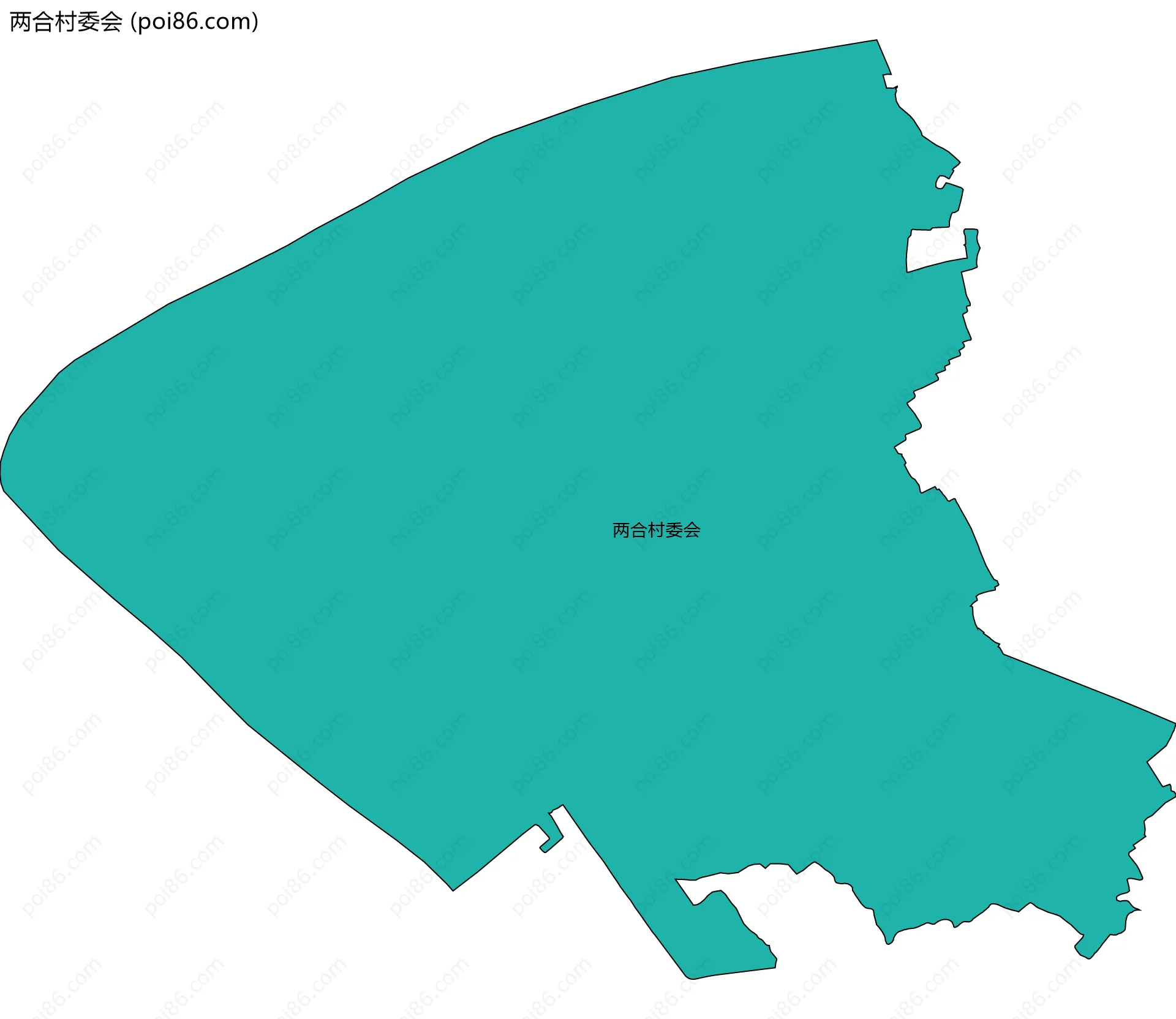 两合村委会边界地图