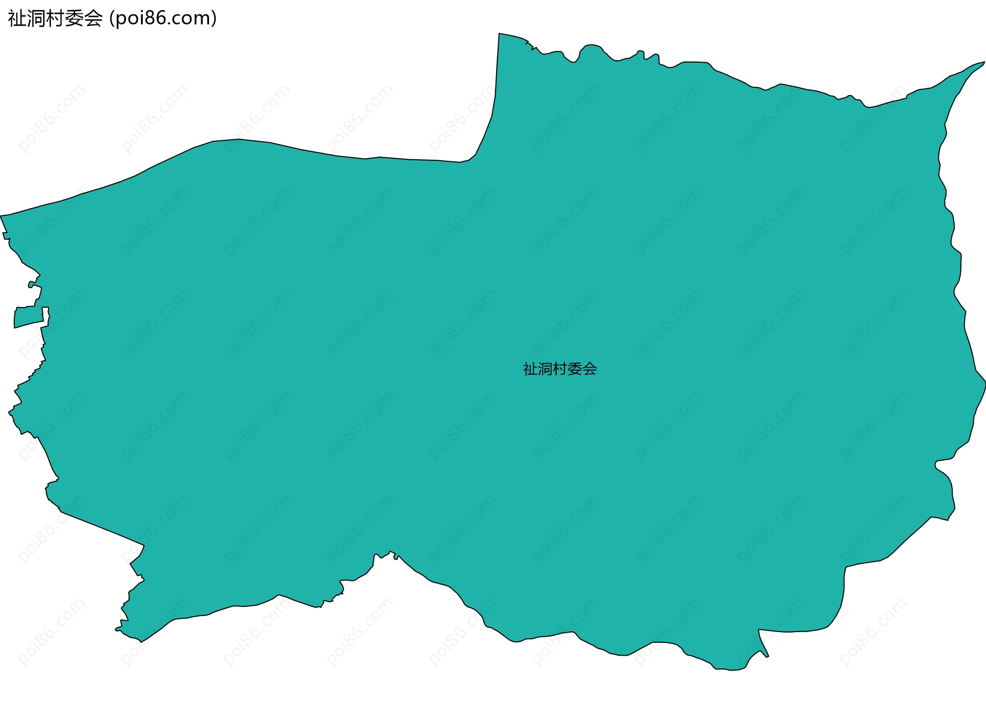 祉洞村委会边界地图