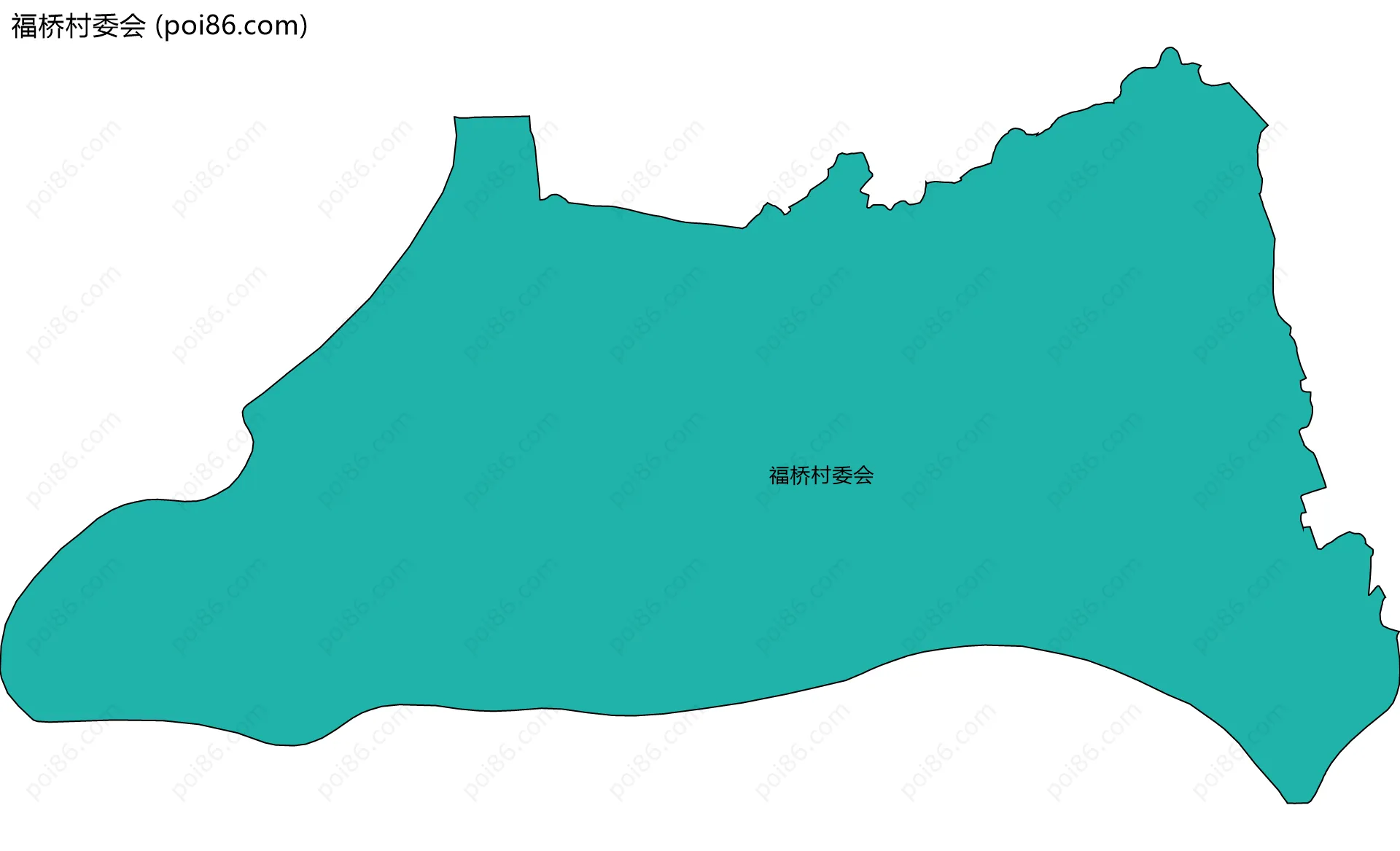 福桥村委会边界地图