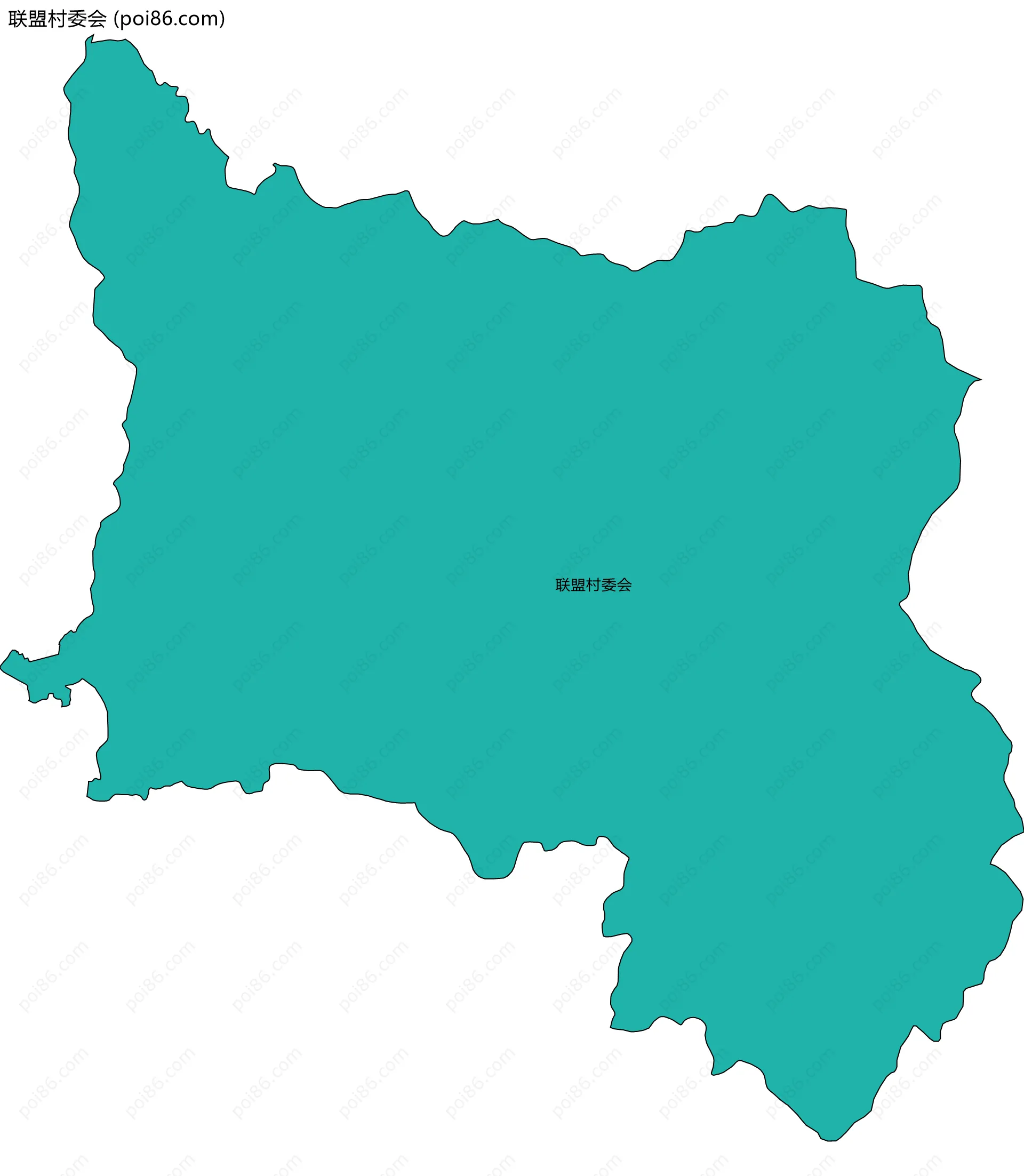 联盟村委会边界地图