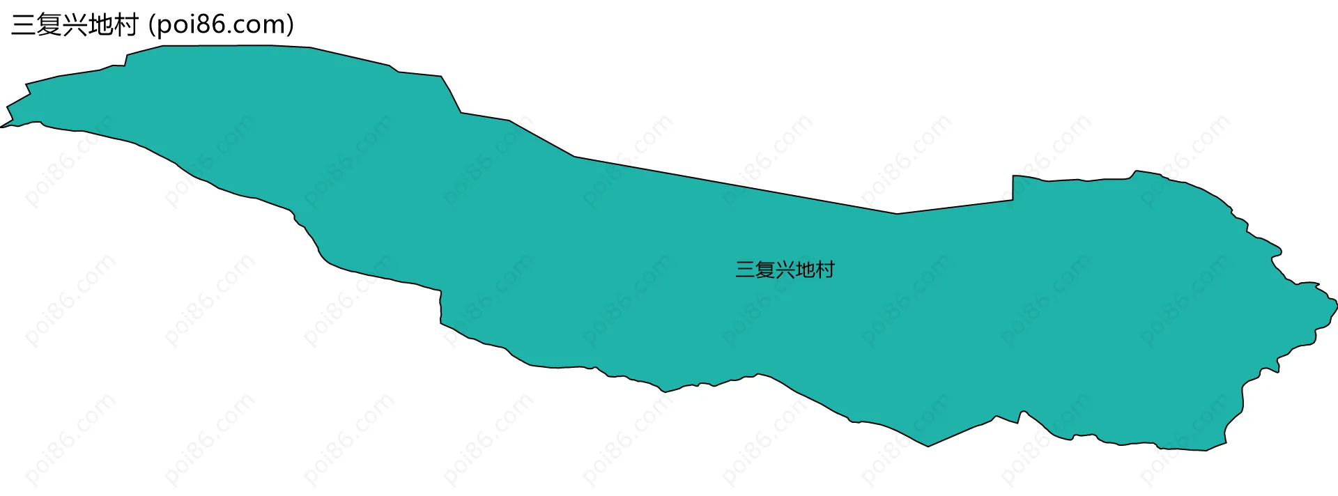 三复兴地村边界地图