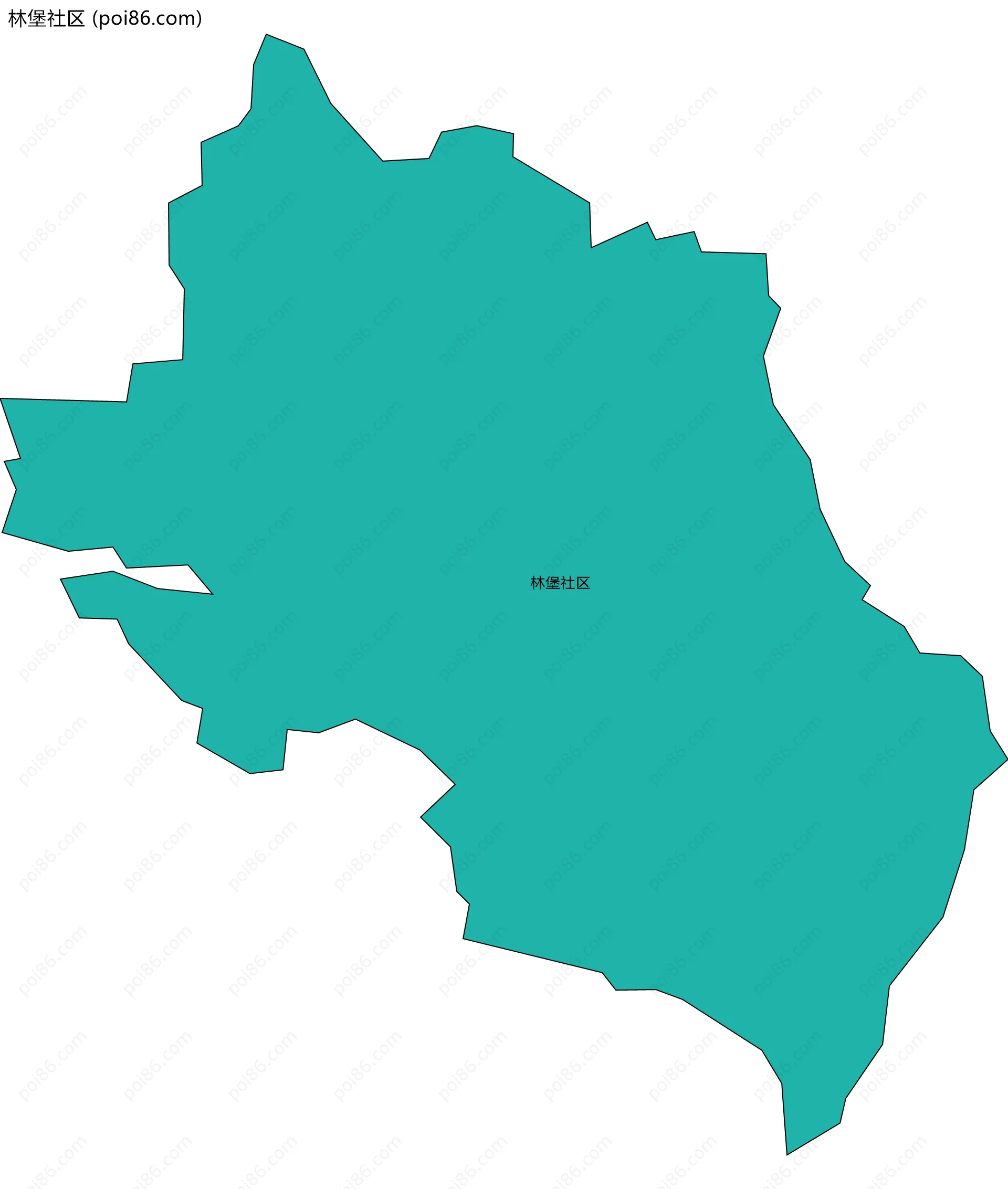 林堡社区边界地图