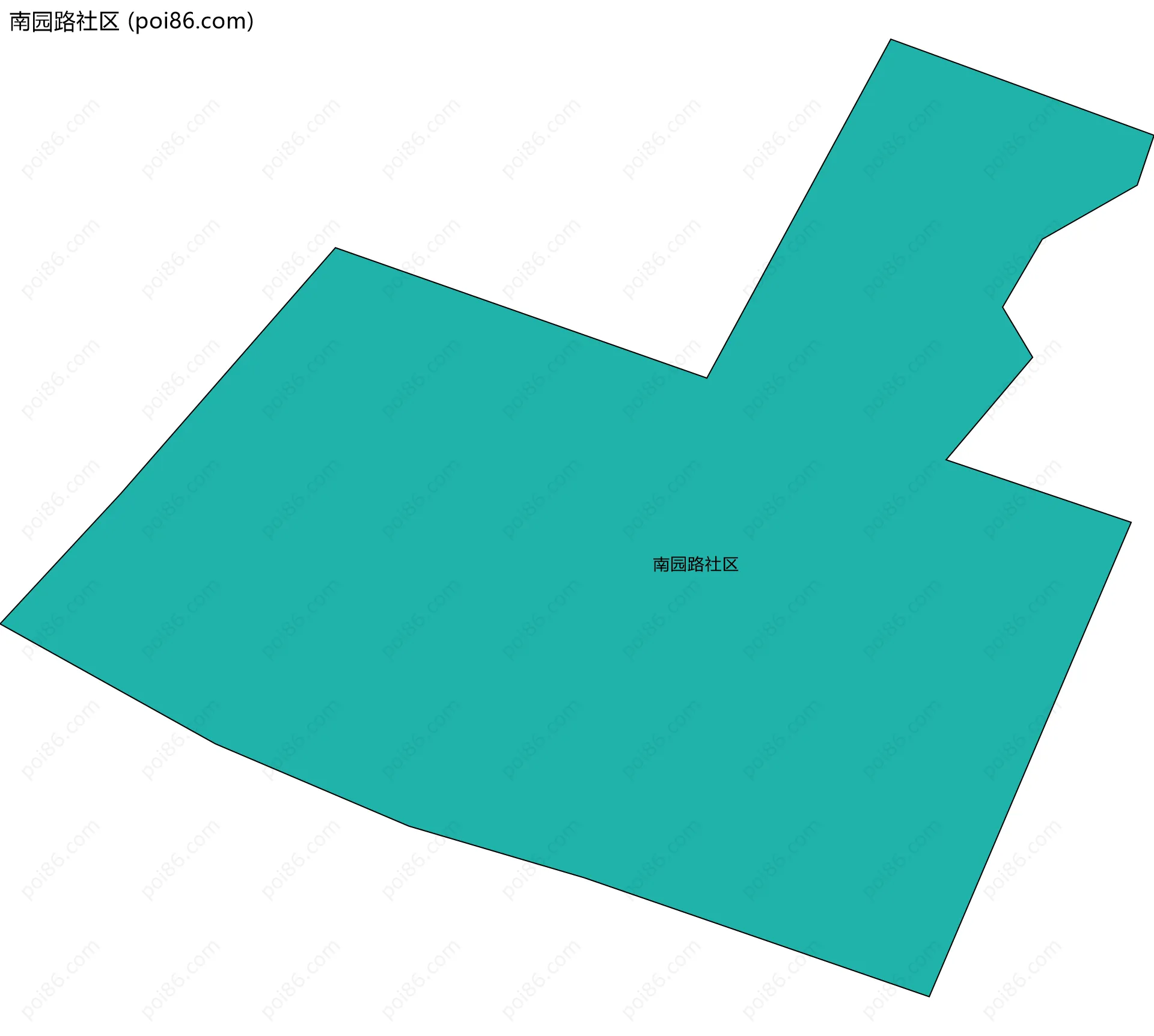 南园路社区边界地图