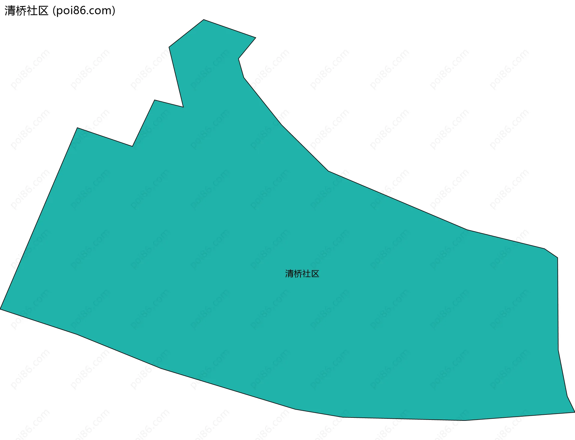 清桥社区边界地图