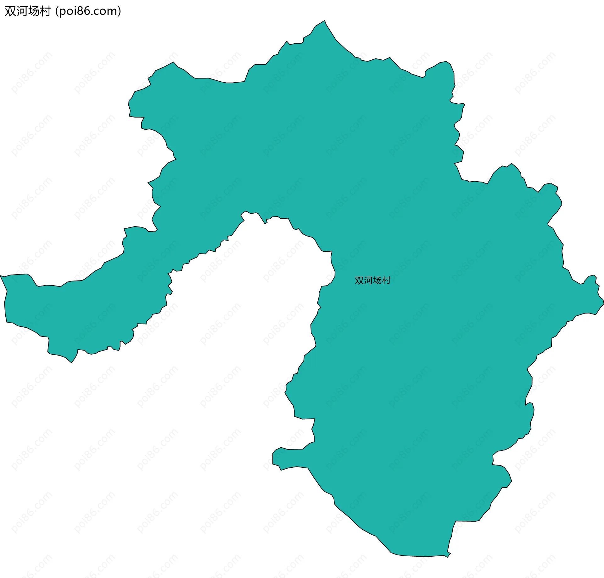 双河场村边界地图
