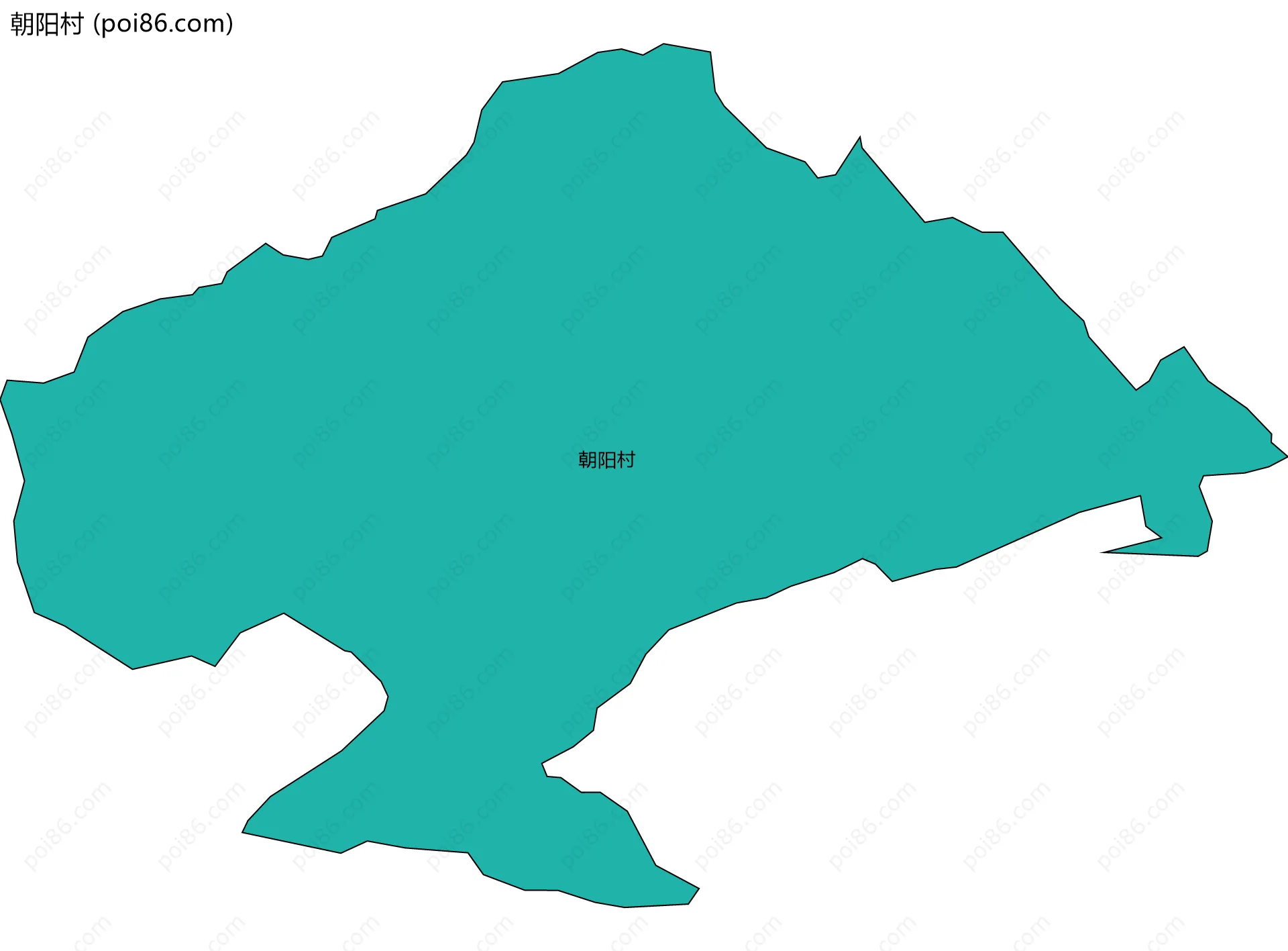 朝阳村边界地图