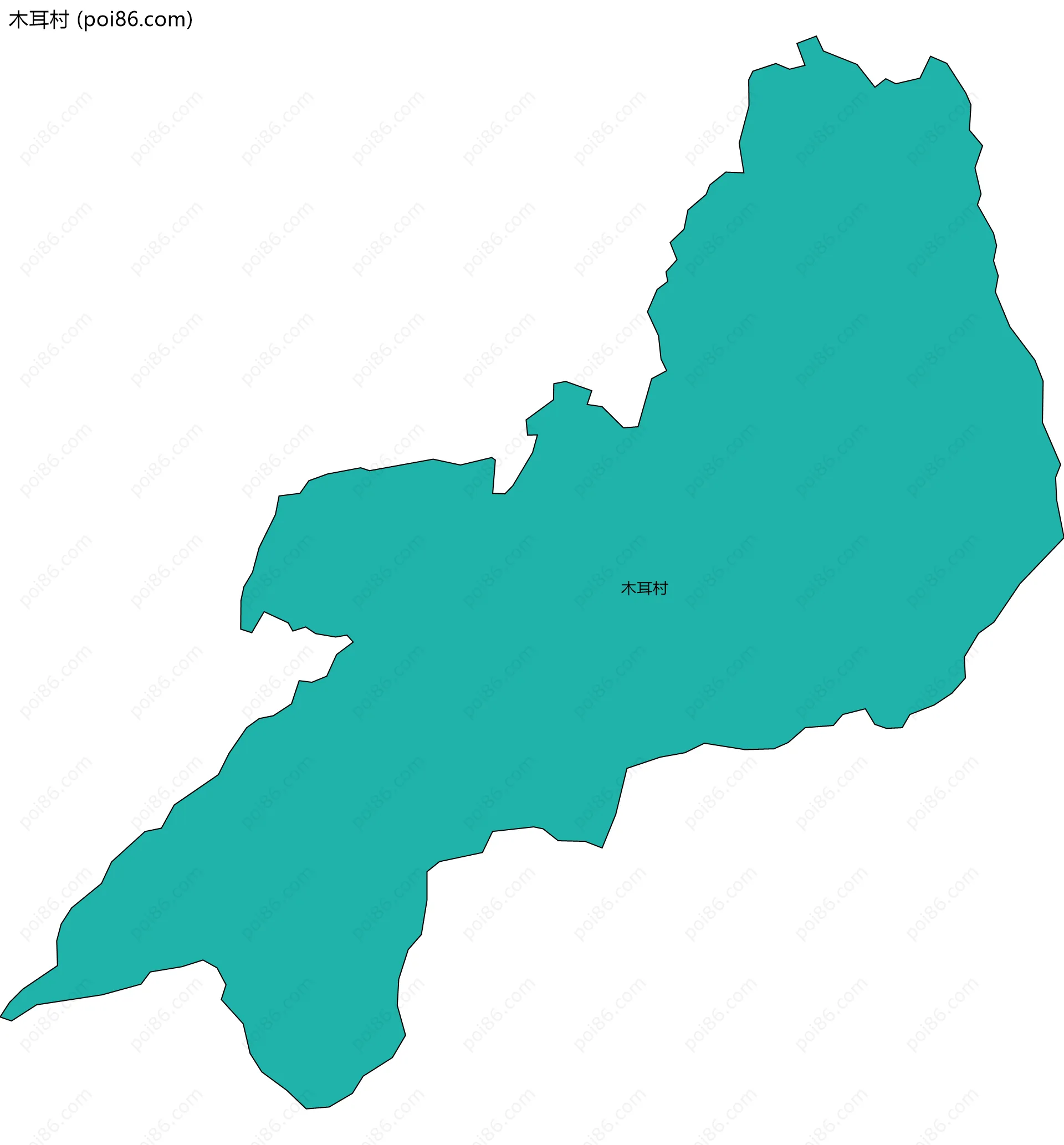 木耳村边界地图