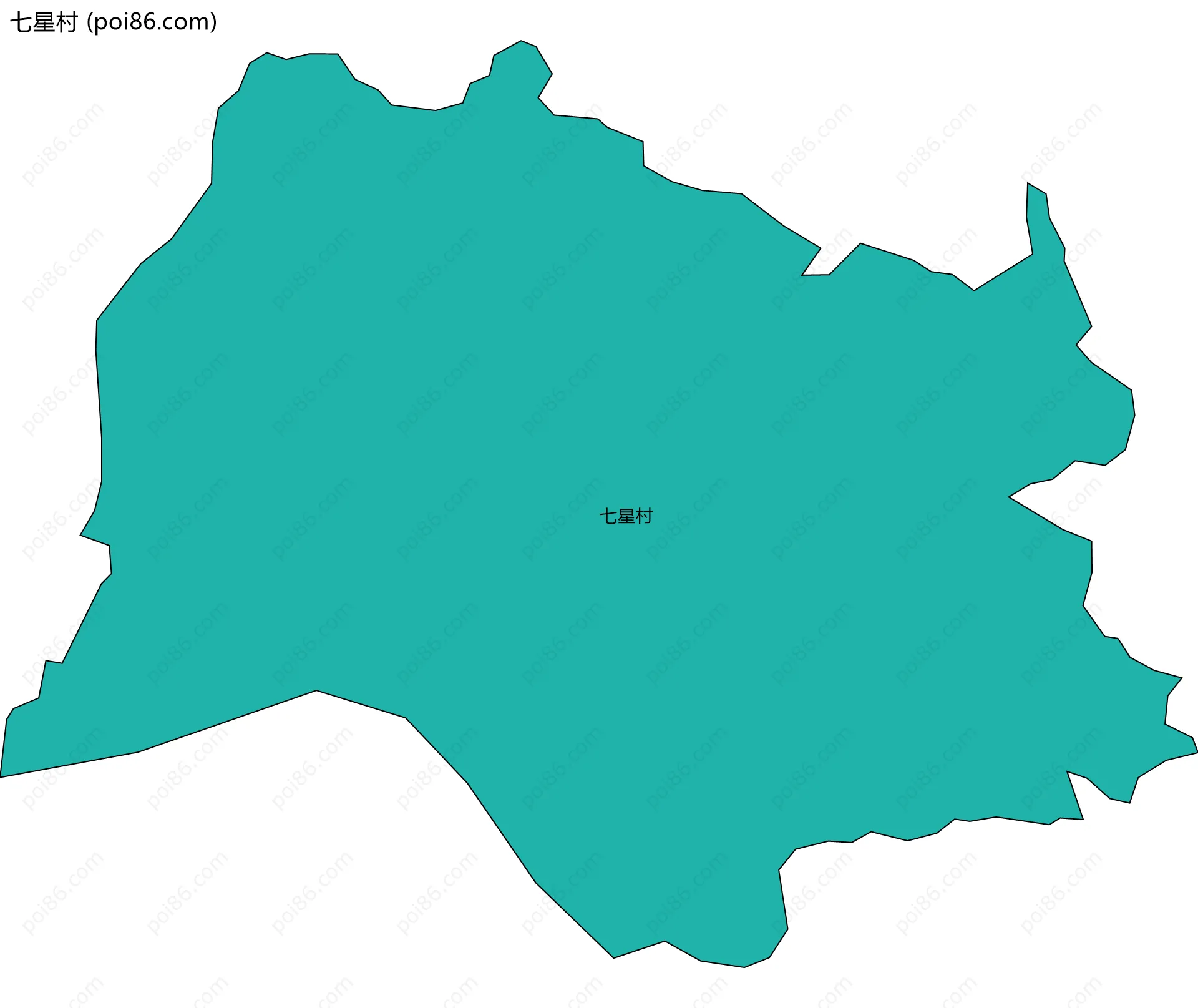七星村边界地图
