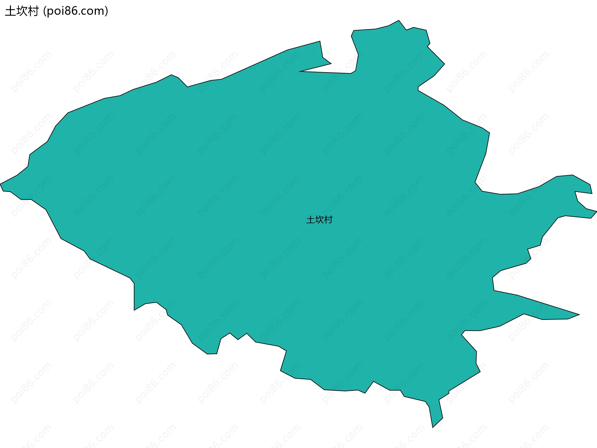 土坎村边界地图