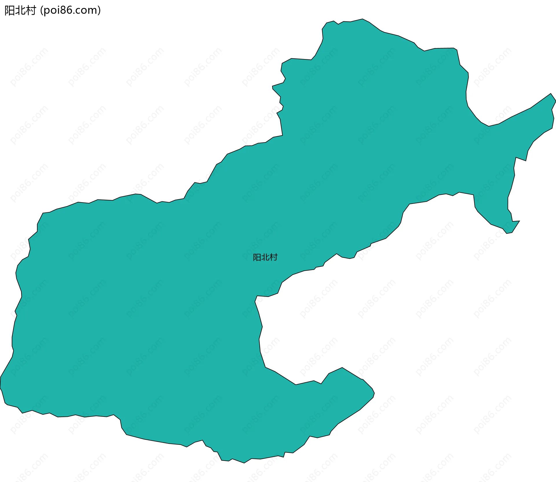 阳北村边界地图