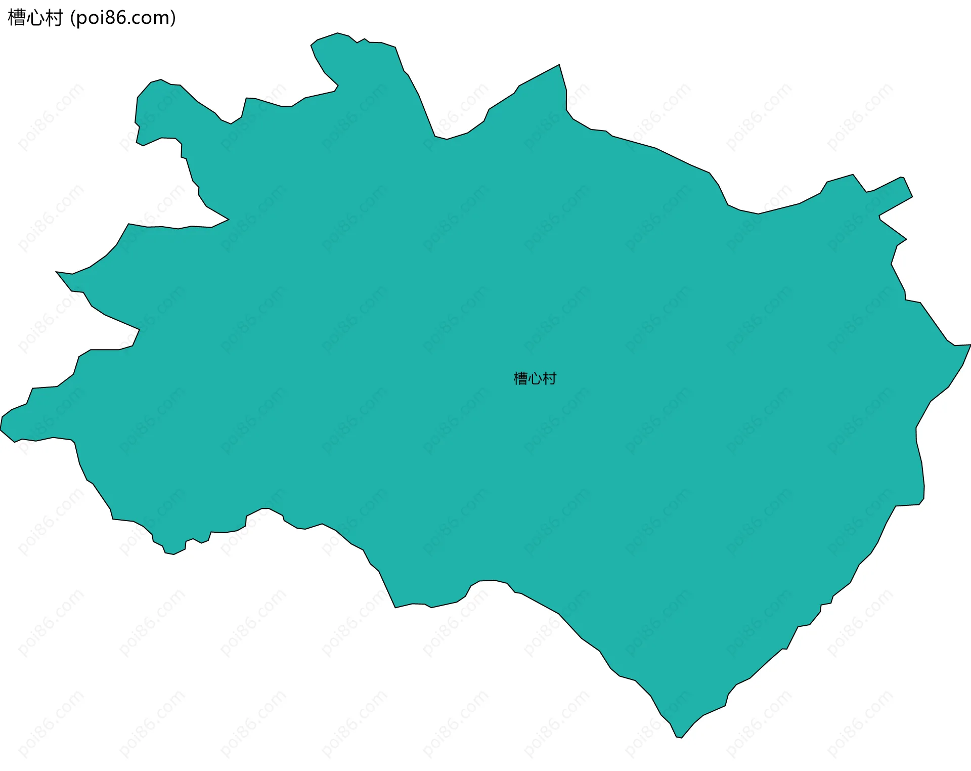 槽心村边界地图