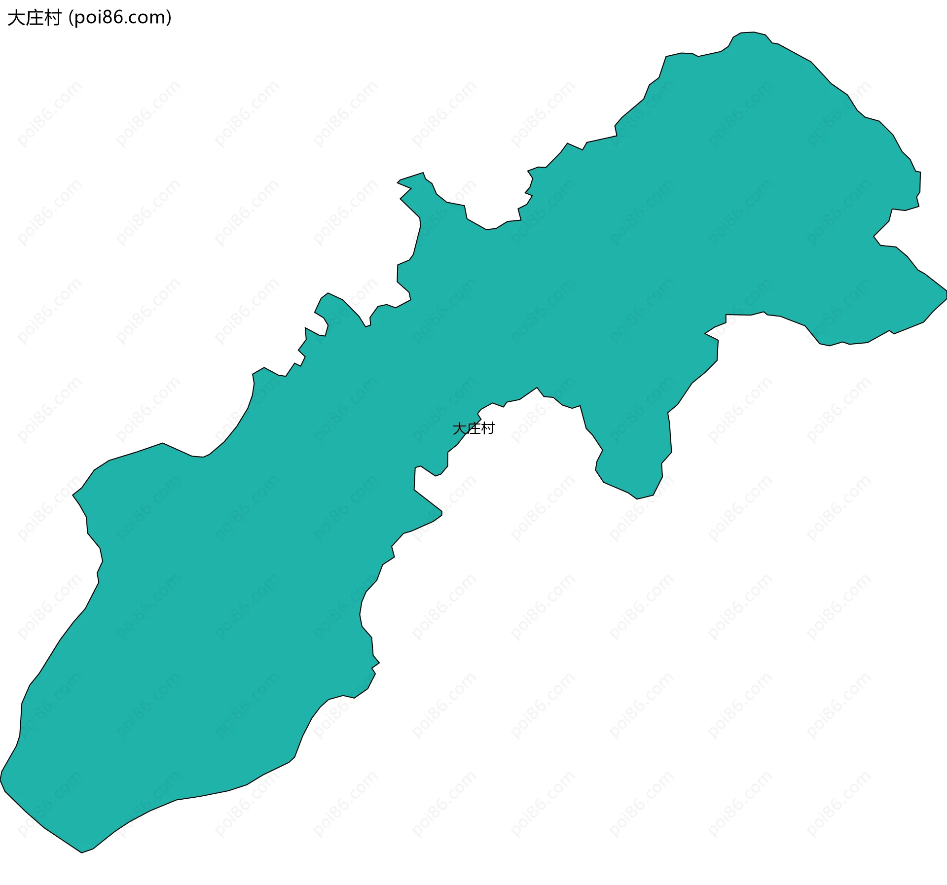 大庄村边界地图