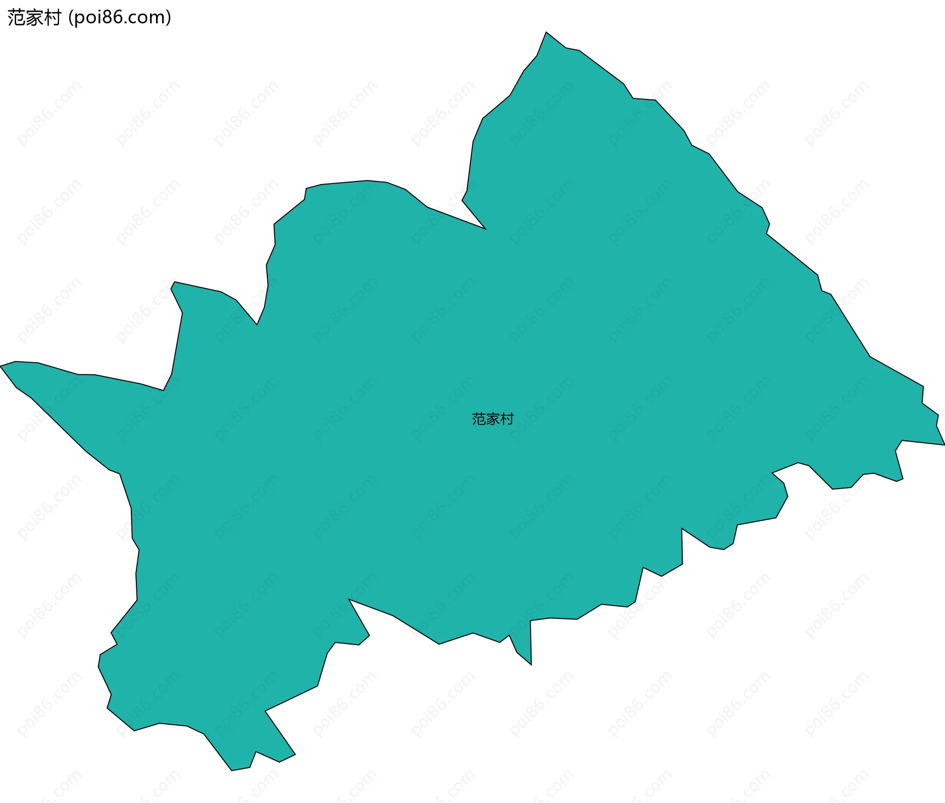 范家村边界地图