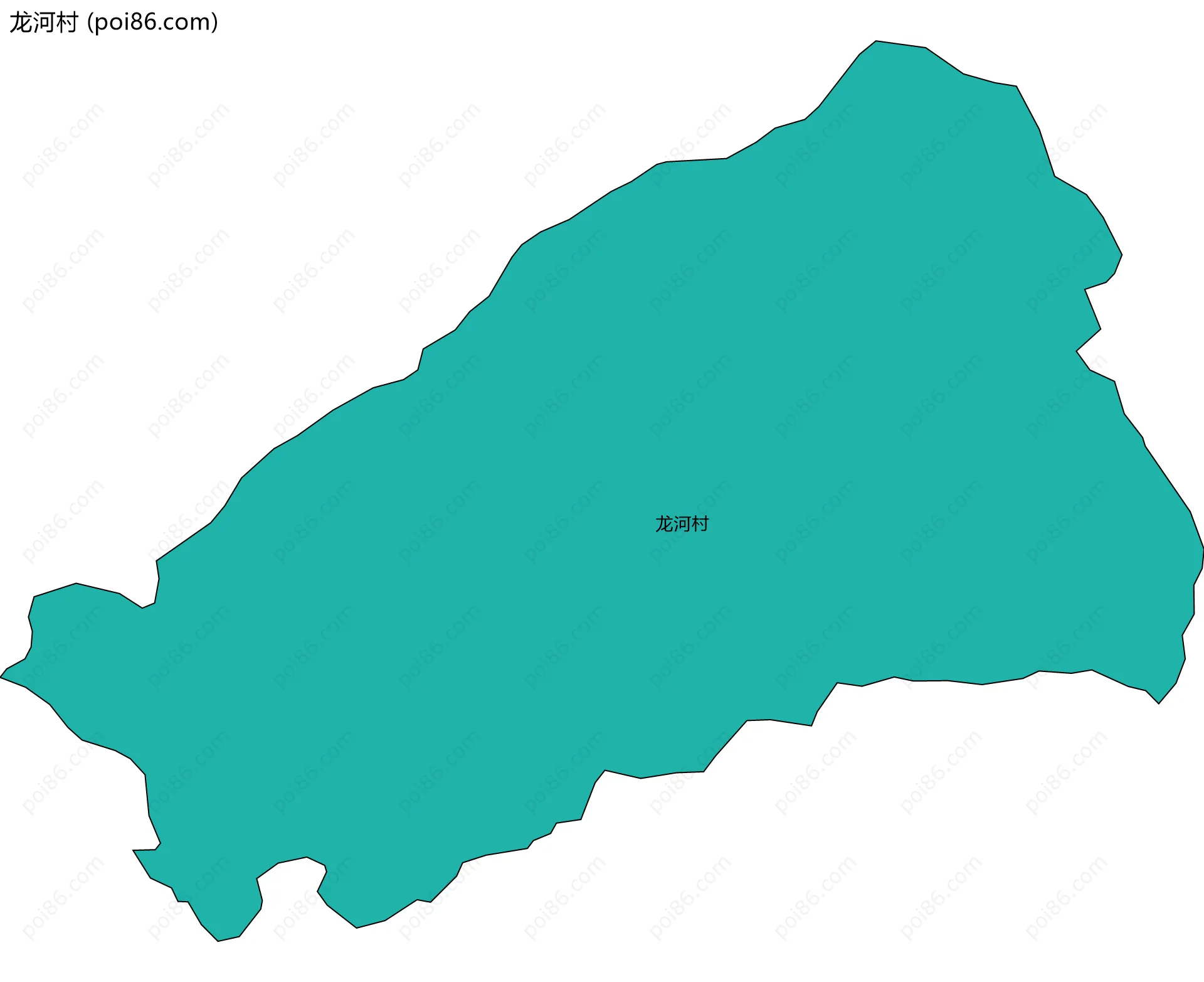 龙河村边界地图