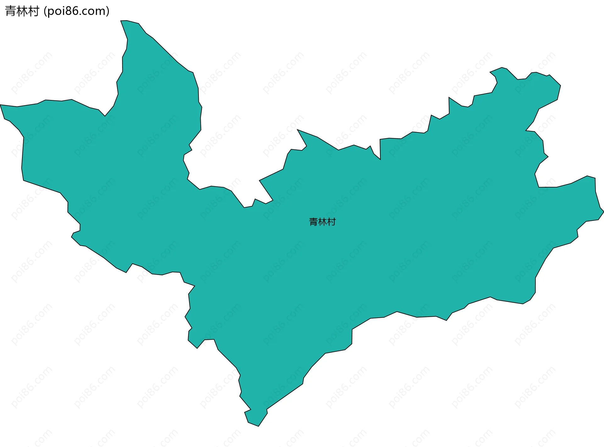 青林村边界地图