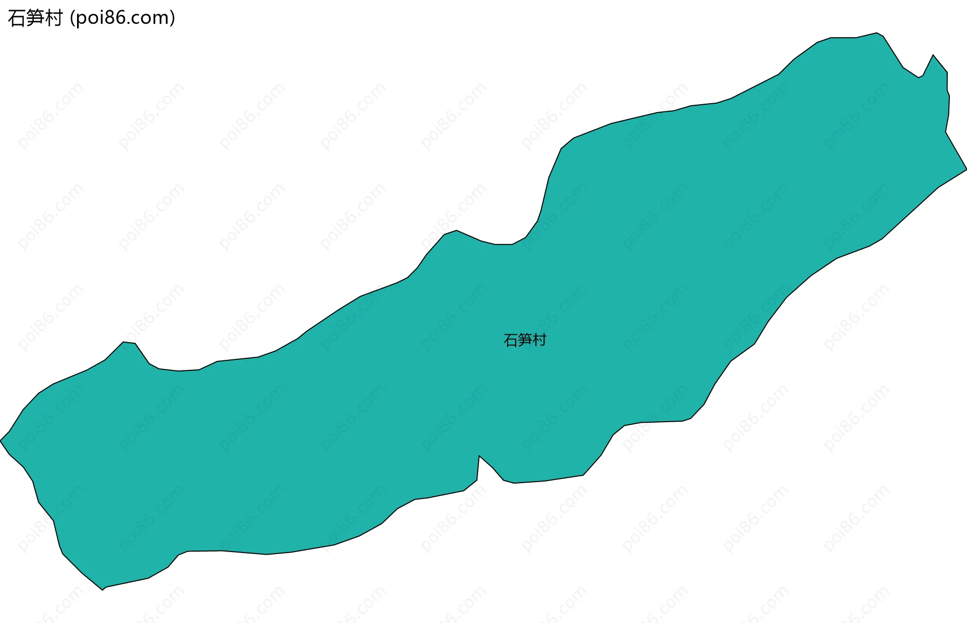 石笋村边界地图