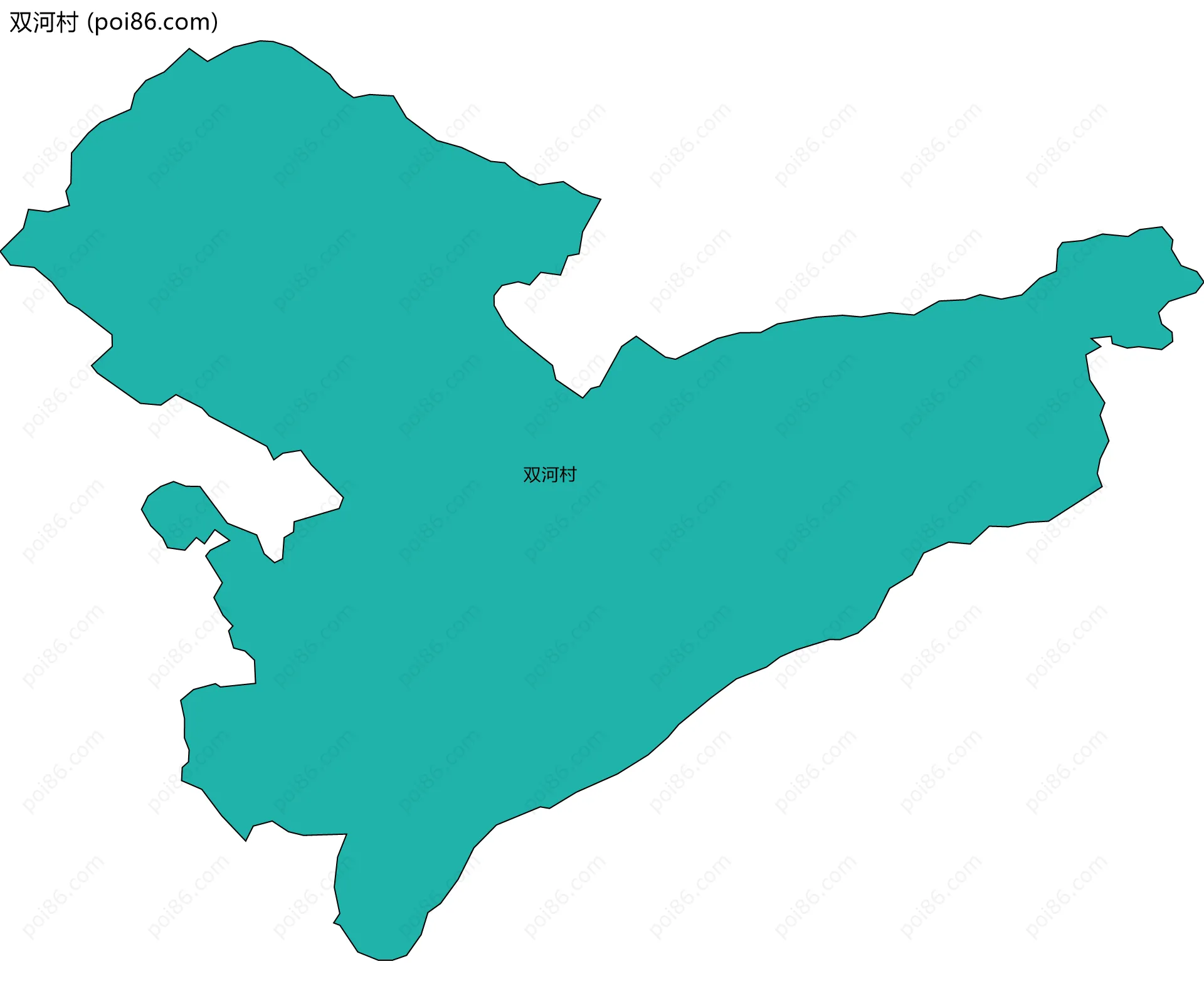 双河村边界地图