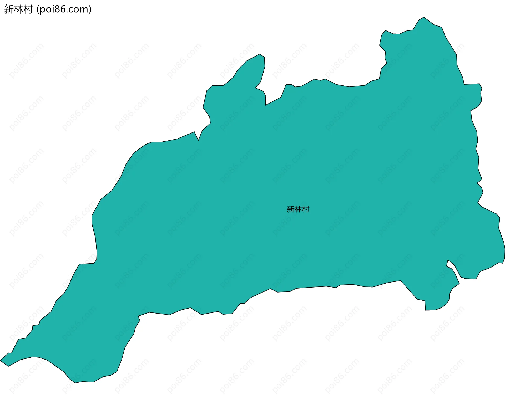新林村边界地图